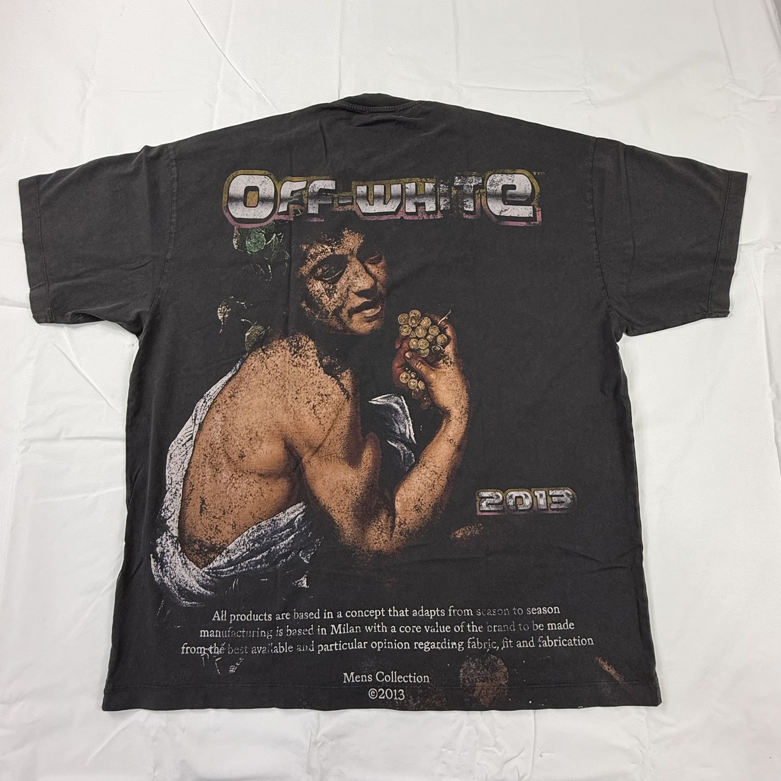 Off-White Off-White Virgil Abloh Caravaggio Bacchus Graphic T-Shirt Size US M / EU 48-50 / 2 - 1 Thumbnail