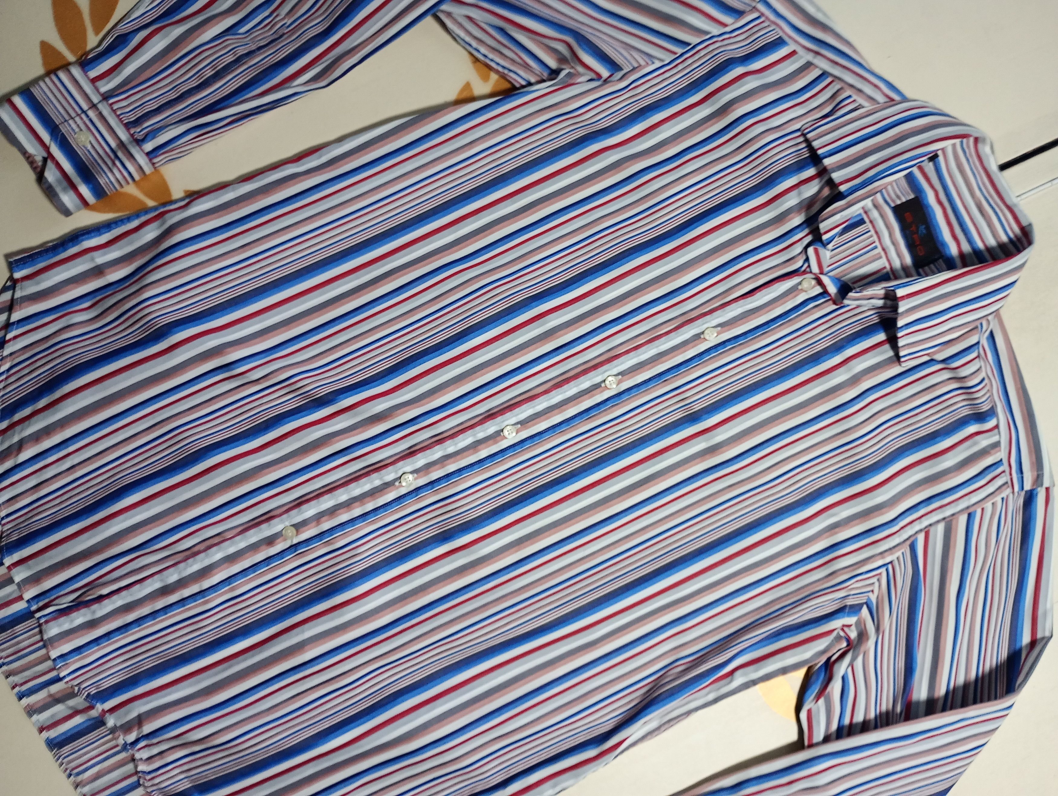 Etro Etro Milano Striped Shirt Size US L / EU 52-54 / 3 - 5 Thumbnail