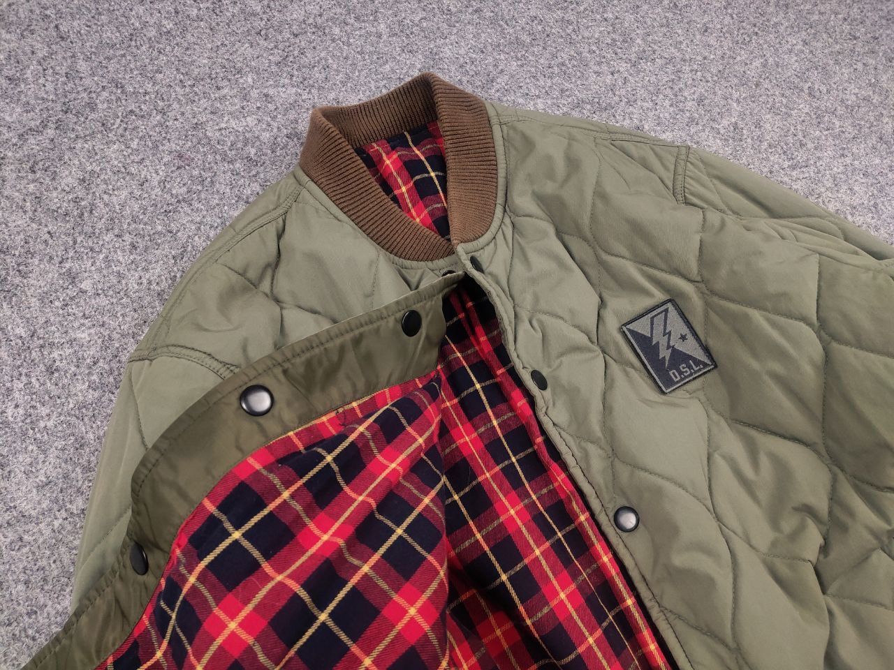 Diesel Diesel Reversible Quilted military Cordura Bomber Jacket Size US XL / EU 56 / 4 - 5 Thumbnail