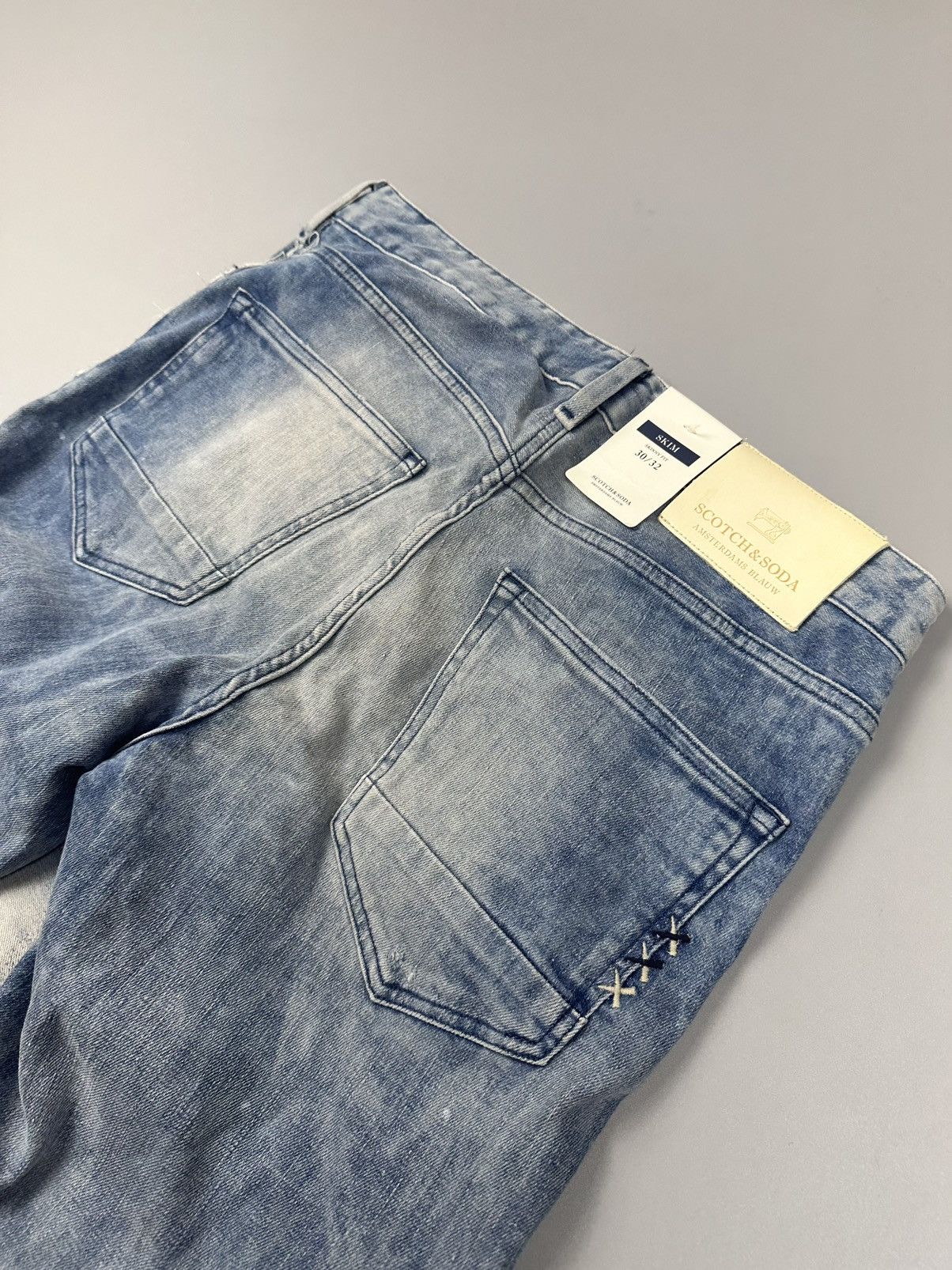 Scotch & Soda Scotch&Soda Rip Style Washed blue outside seam style Size US 30 / EU 46 - 2 Thumbnail