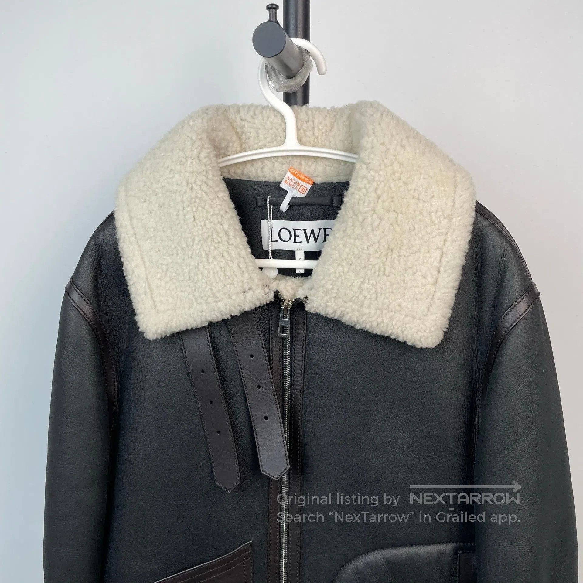 Loewe Loewe Black bi-color leather and fur hooded jacket with fu Size US S / EU 44-46 / 1 - 3 Thumbnail