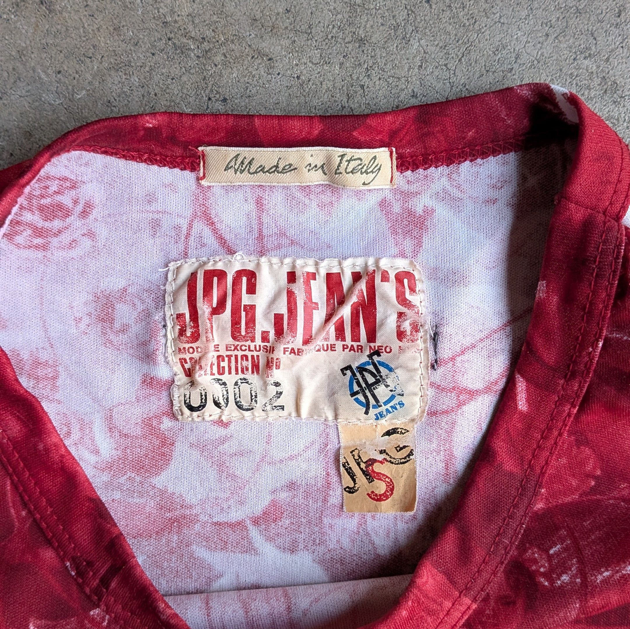 Jean Paul Gaultier 90s Jean Paul Gaultier propoganda print mesh top Size S / US 4 / IT 40 - 4 Thumbnail