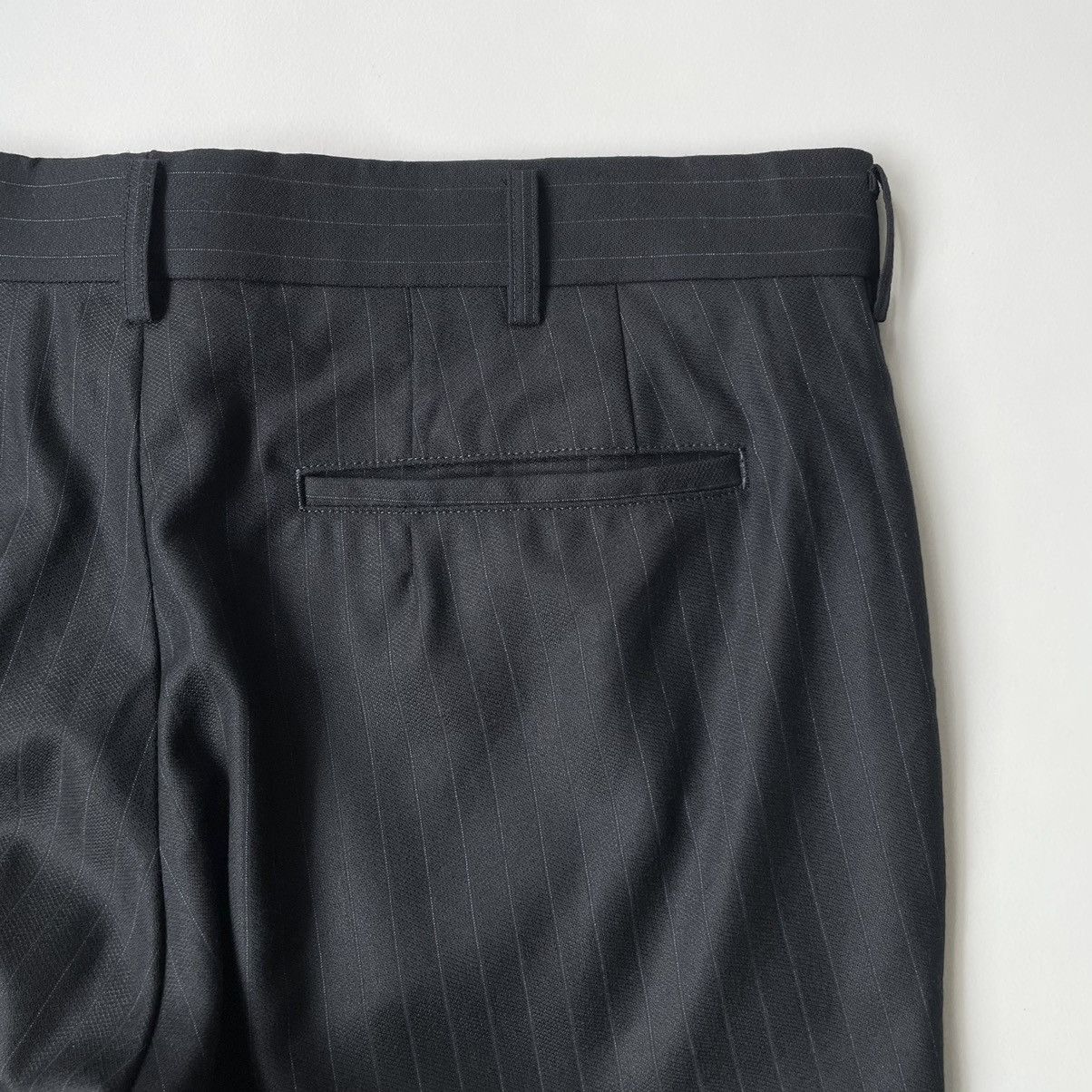 Comme des Garcons A/W 11 Blue Pinstripe Wool Trousers Size US 34 / EU 50 - 13 Thumbnail