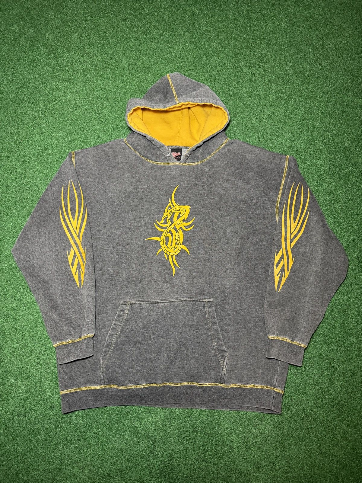 Vtg Y2K Verbal Assault Jnco Skater Grunge Tribal XL Hoodie