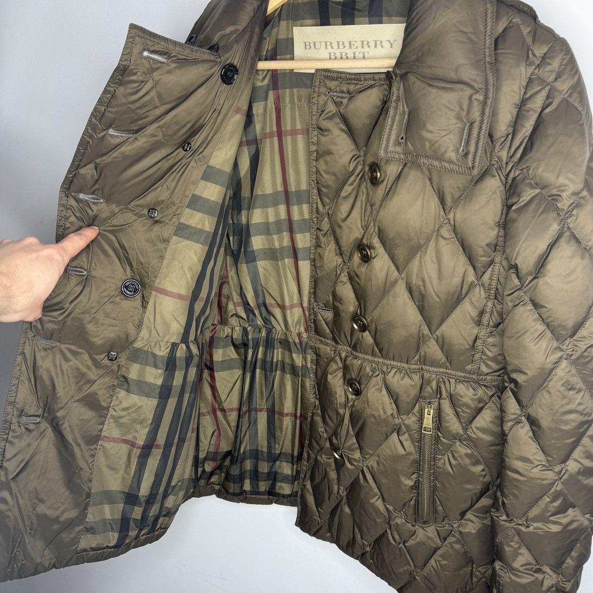 Burberry Burberry Puffer Down Jacket Coat Avant Garde Khaki Green Size M / US 6-8 / IT 42-44 - 10 Thumbnail