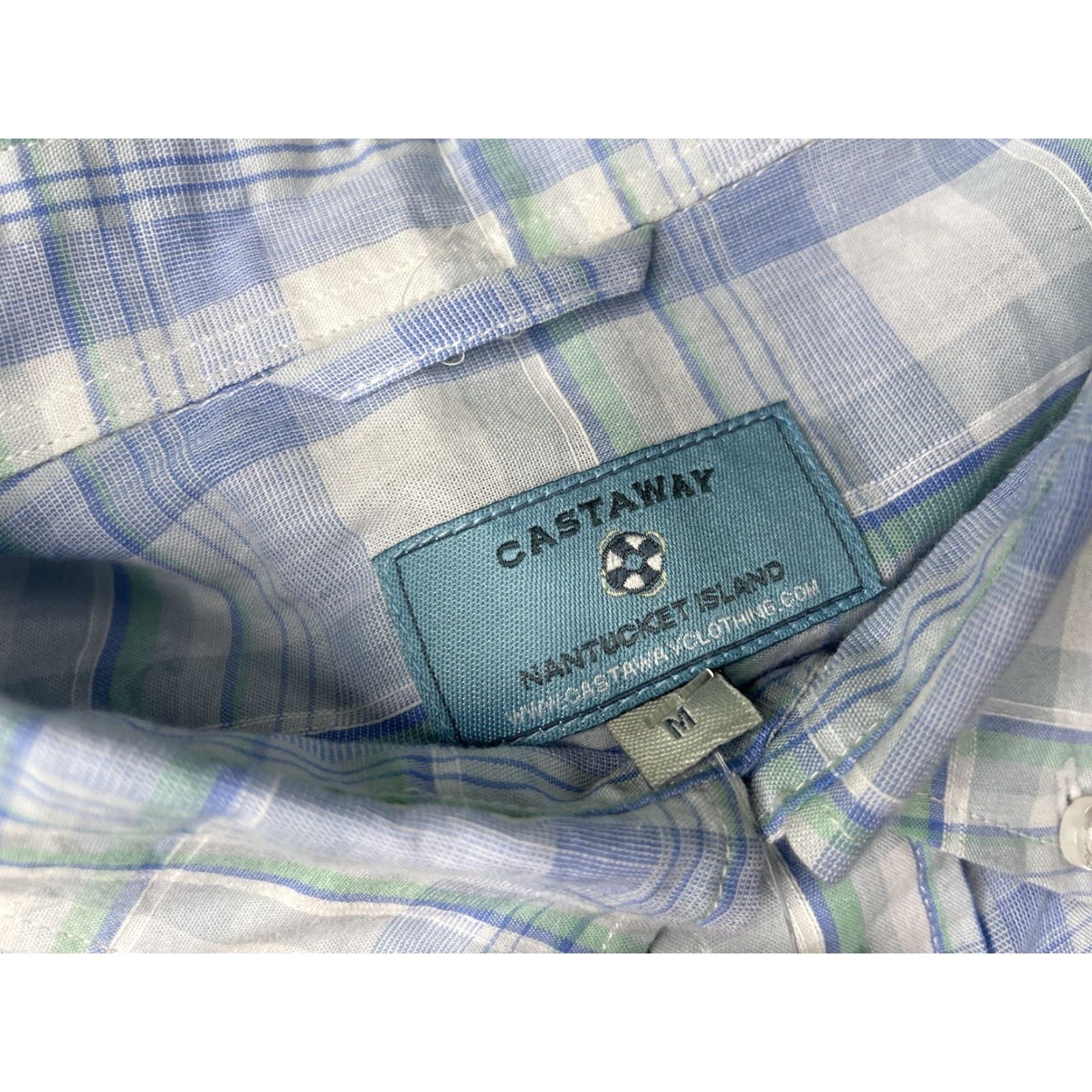 Vintage VINTAGE Castaway Nantucket Plaid Button-Down Shirt Men’s Medium Size US M / EU 48-50 / 2 - 4 Thumbnail