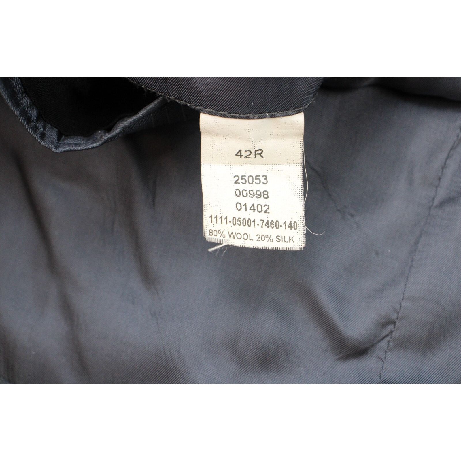 Jos. A. Bank Jos A Bank Blazer Mens 42R Gray Striped Lined 2 Button Suit Size 42R - 5 Thumbnail