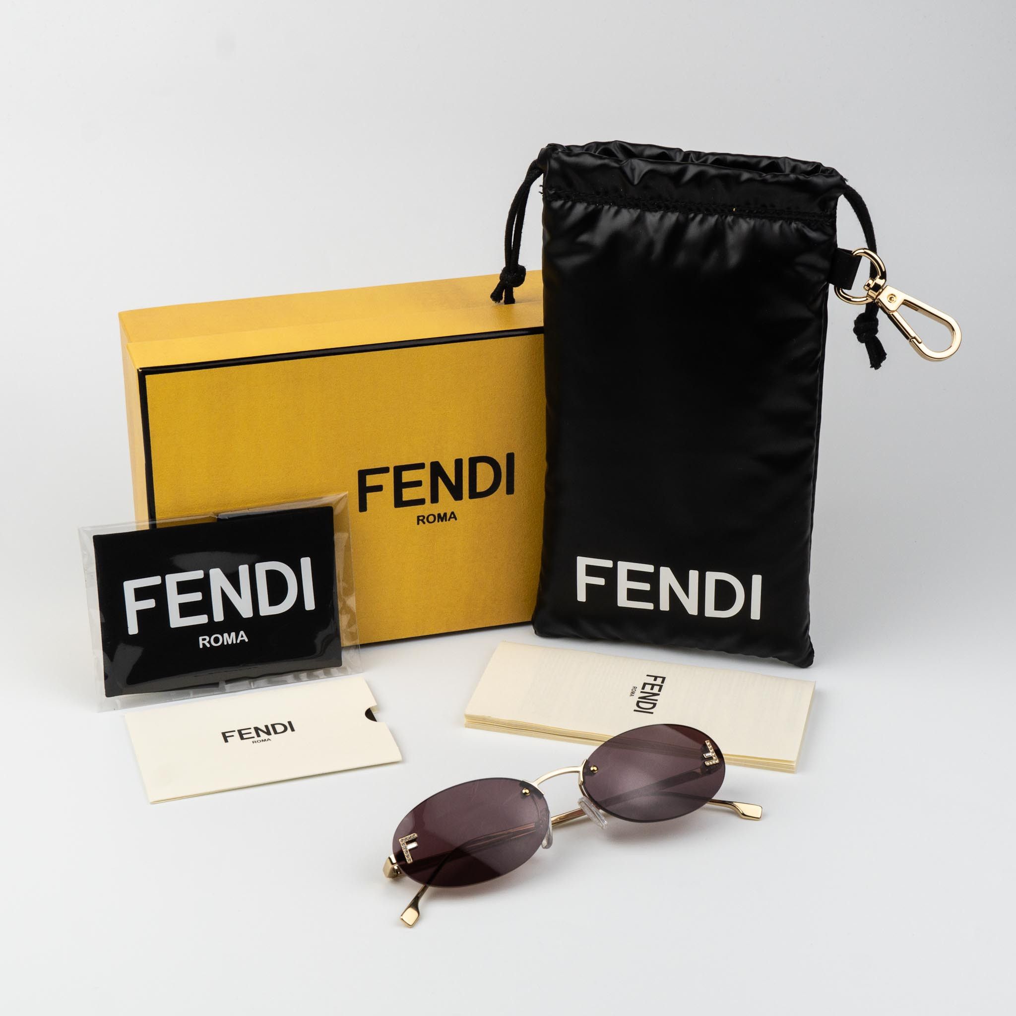 Fendi Fendi FIRST CRYSTAL Sunglasses FE4075US 30Y NEW AUTHENTIC Size ONE SIZE - 10 Thumbnail