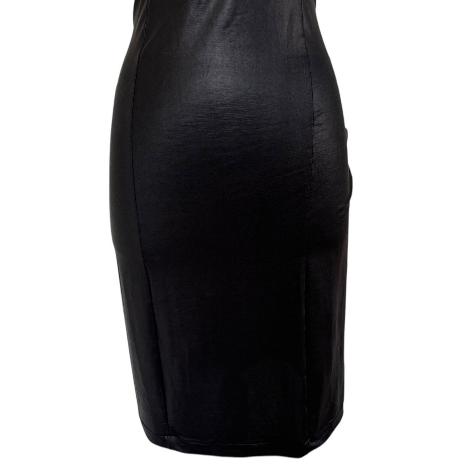 Other JENNIFER GRACE Faux Leather Handcuff Bodycon Police Dress Size S / US 4 / IT 40 - 6 Thumbnail