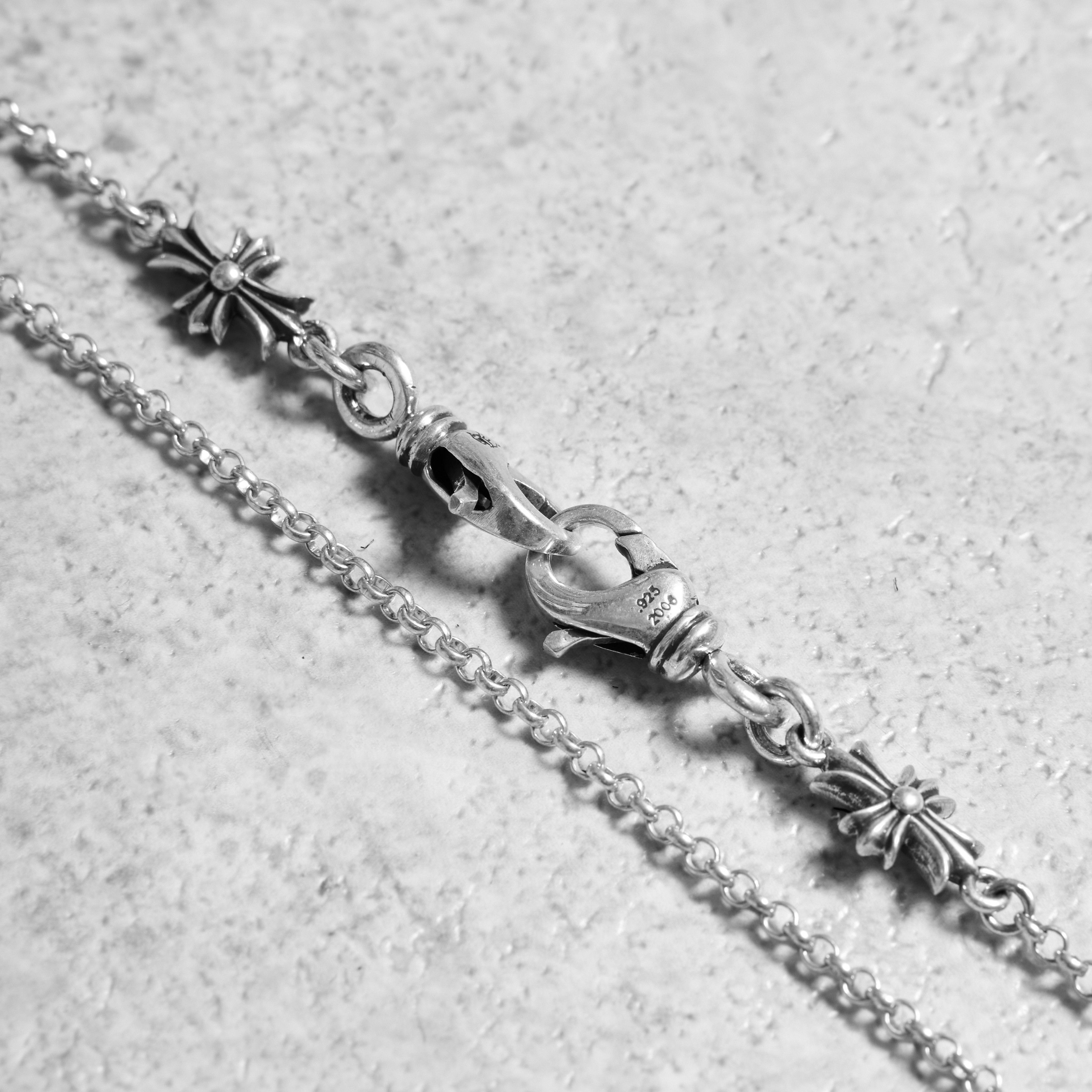 Chrome Hearts Chrome Hearts Roll Chain 2 Clip Tiny E Necklace silver Size ONE SIZE - 3 Thumbnail