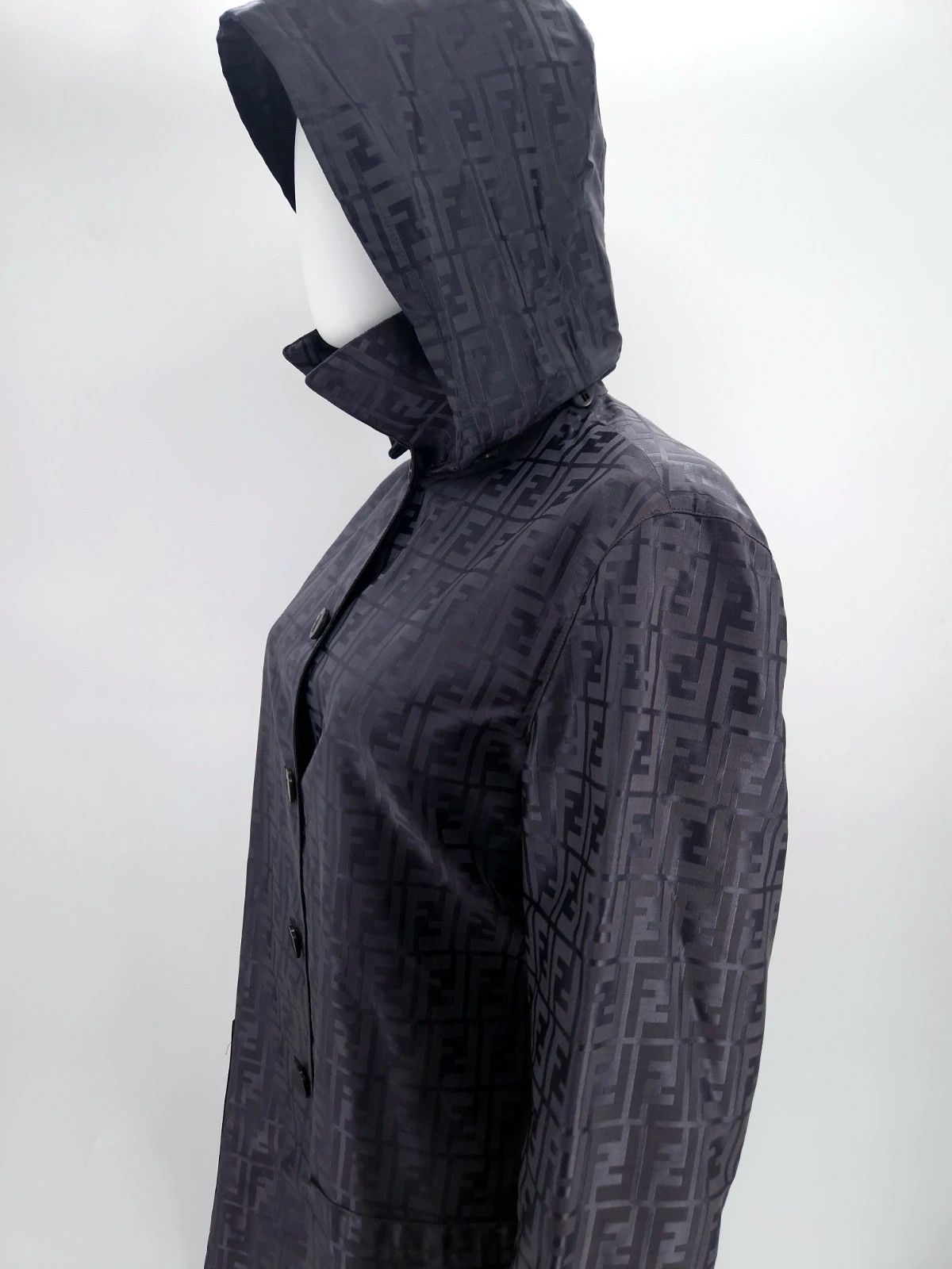 Fendi Fendi Zucca FF Monogram Hooded Trench Coat Size S / US 4 / IT 40 - 5 Thumbnail