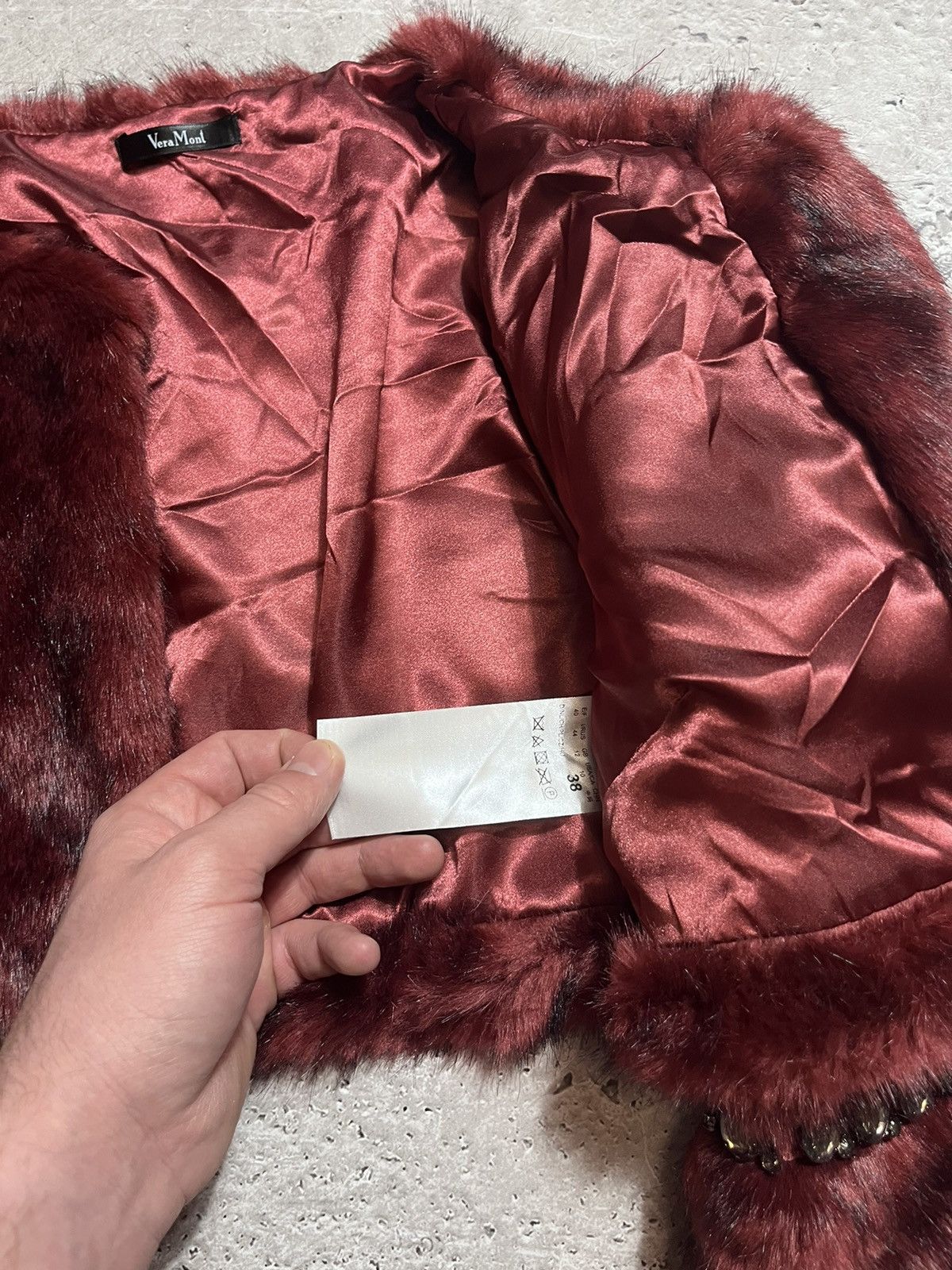 If Six Was Nine × Vintage FAUX FUR AMAZING CROPPED AVANT GARDE JACKET Size S / US 4 / IT 40 - 8 Thumbnail