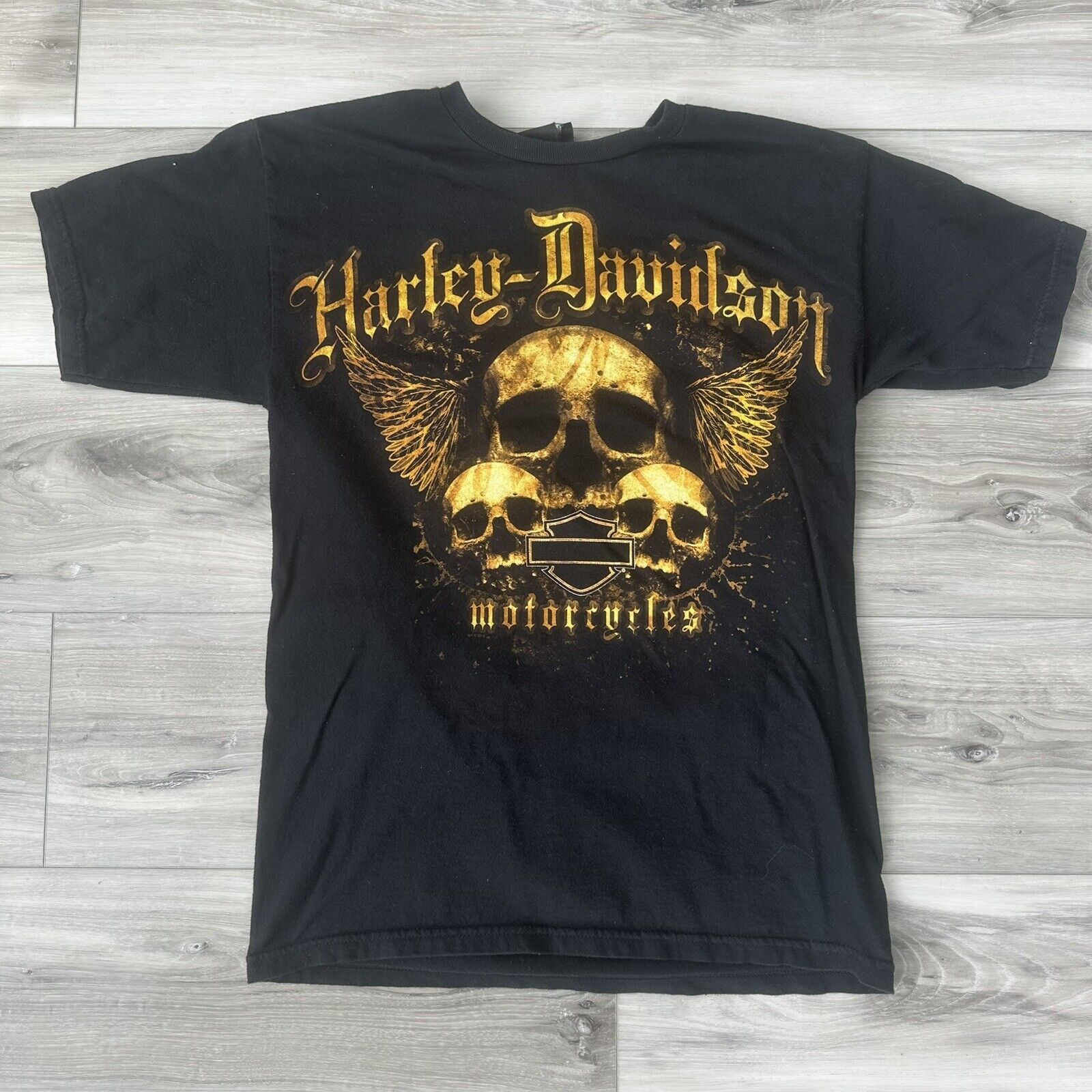 Harley Davidson Harley Davidson Skulls Graphic Mens Size Small Albuquerque Size US S / EU 44-46 / 1 - 1 Thumbnail