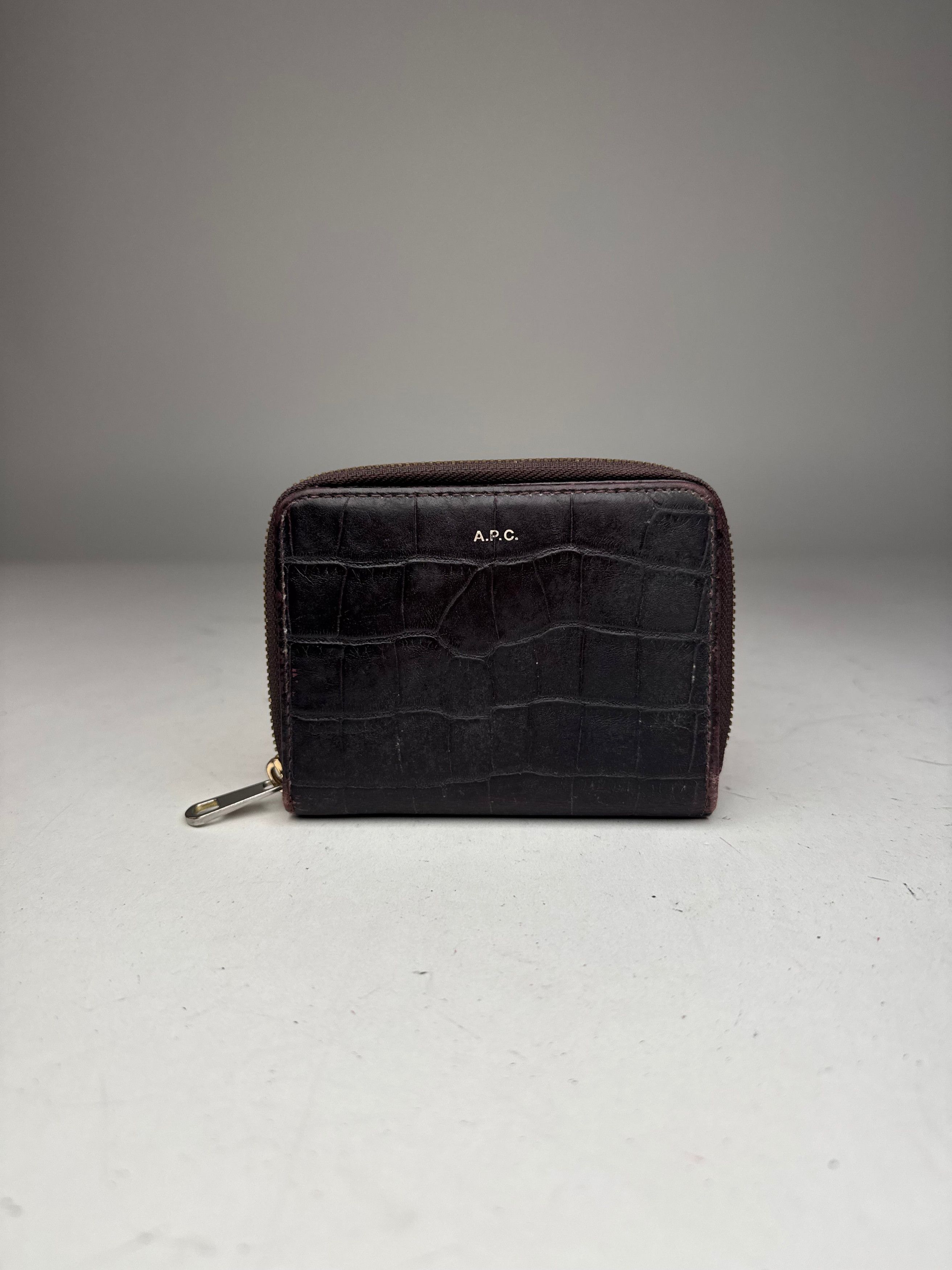 A.P.C. Vintage APC leather Wallet Crocodile Emblossed Purple Size ONE SIZE - 1 Thumbnail