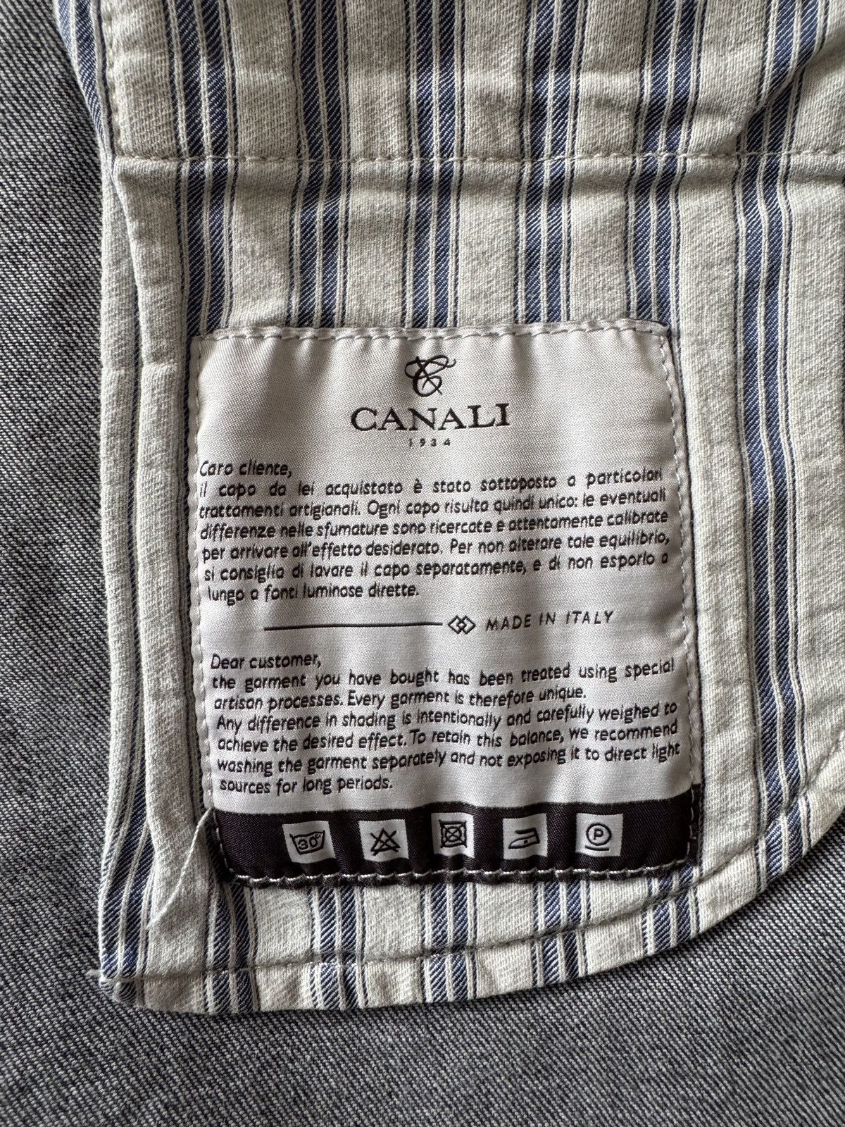 Canali 🔥🔥 Canali Grey Cotton Jeans Size US 32 / EU 48 - 6 Thumbnail