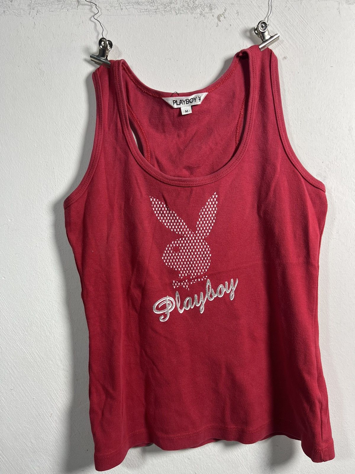Playboy Y2K Playboy Tank Top | Rhinestone Bunny Logo Size M / US 6-8 / IT 42-44 - 2 Thumbnail