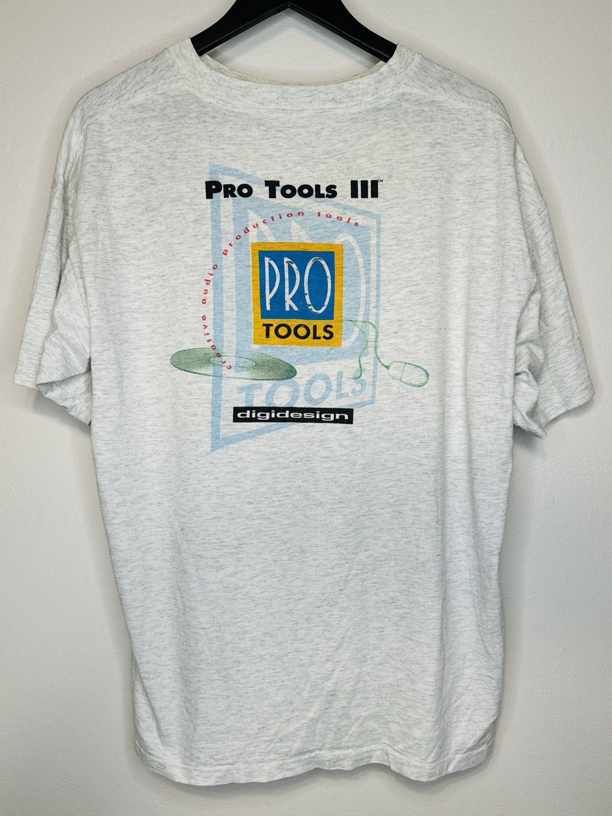 Vintage Vintage 90s Digidesign Pro Tools III 3 Tee THRASHED Music Size US XL / EU 56 / 4 - 1 Thumbnail