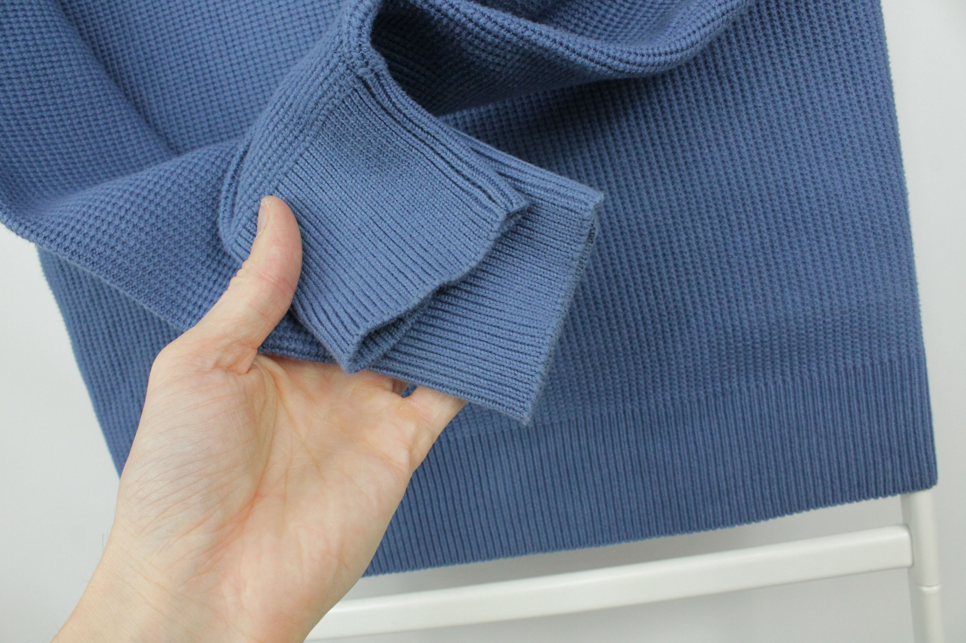 J.Lindeberg J.Lindeberg Arthur Knit Blue Org Cotton Pullover Sweater Size US S / EU 44-46 / 1 - 7 Thumbnail