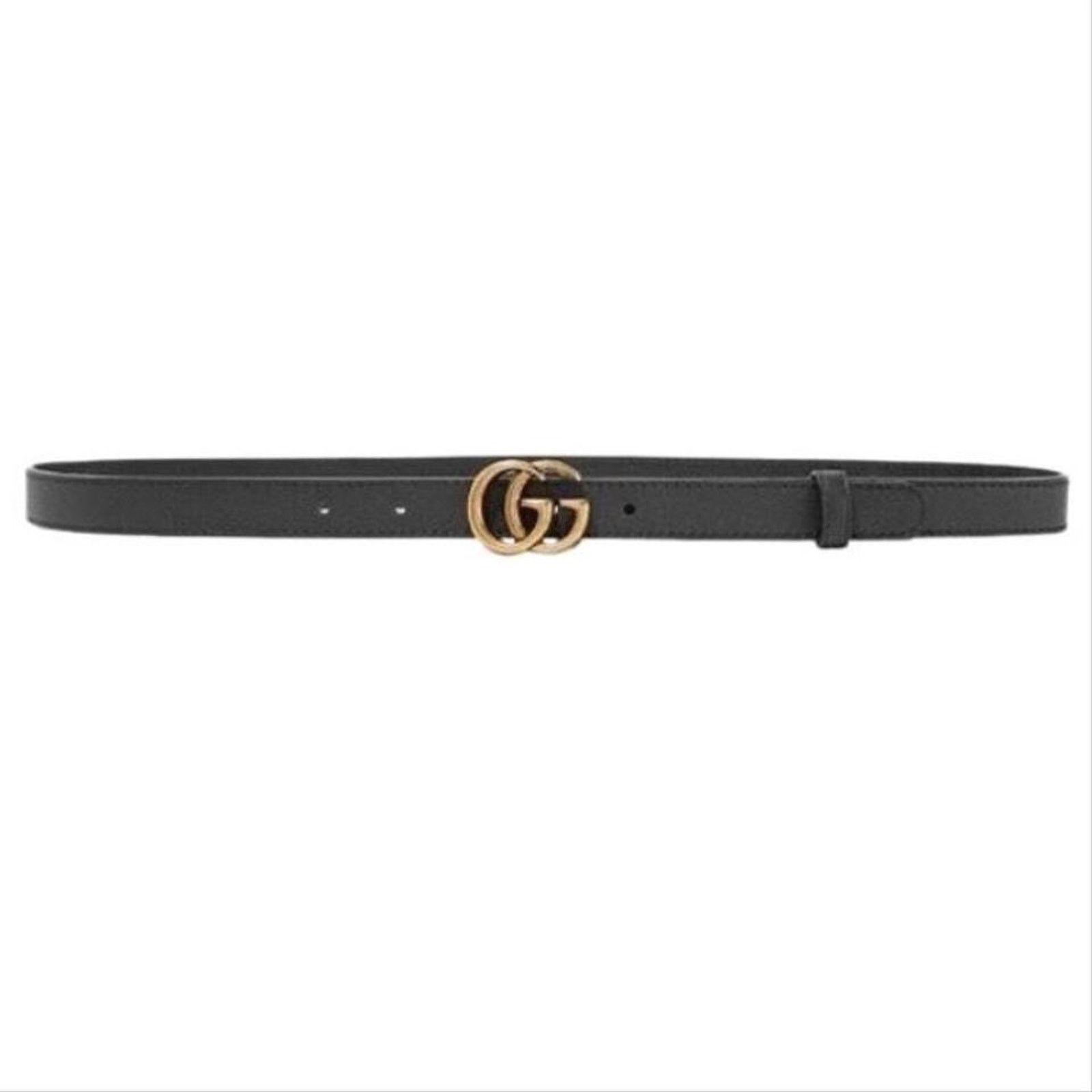 Gucci GUCCI GG logo thin belt size 70/ 28 Size ONE SIZE - 1 Thumbnail