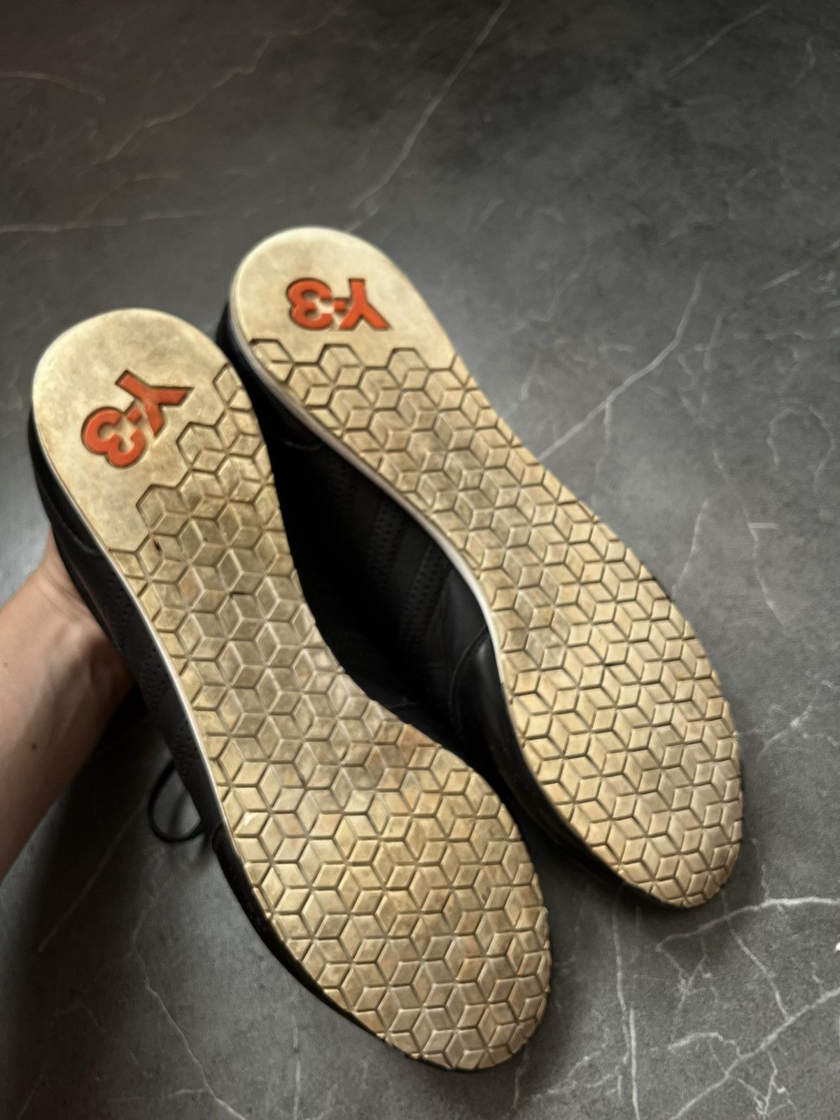 Yohji Yamamoto Y-3 Yohji Yamamoto leather low trainers Size US 10.5 / EU 43-44 - 9 Thumbnail