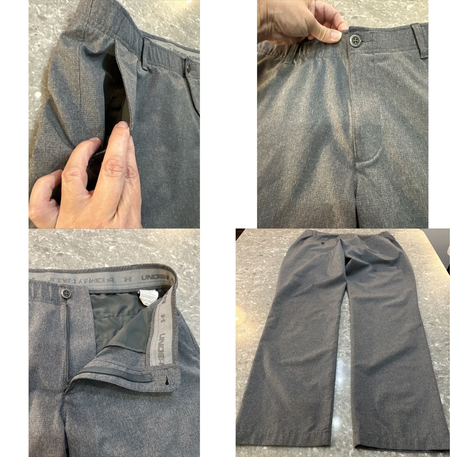 Under Armour Under Armour Pants 36x32 Gray All Season Gear Mens Chino Lightweight Casual Straight Leg 5-Pocket Logo Front Flat Front Inseam 32 Rise 10.5 Size US 36 / EU 52 - 9 Thumbnail