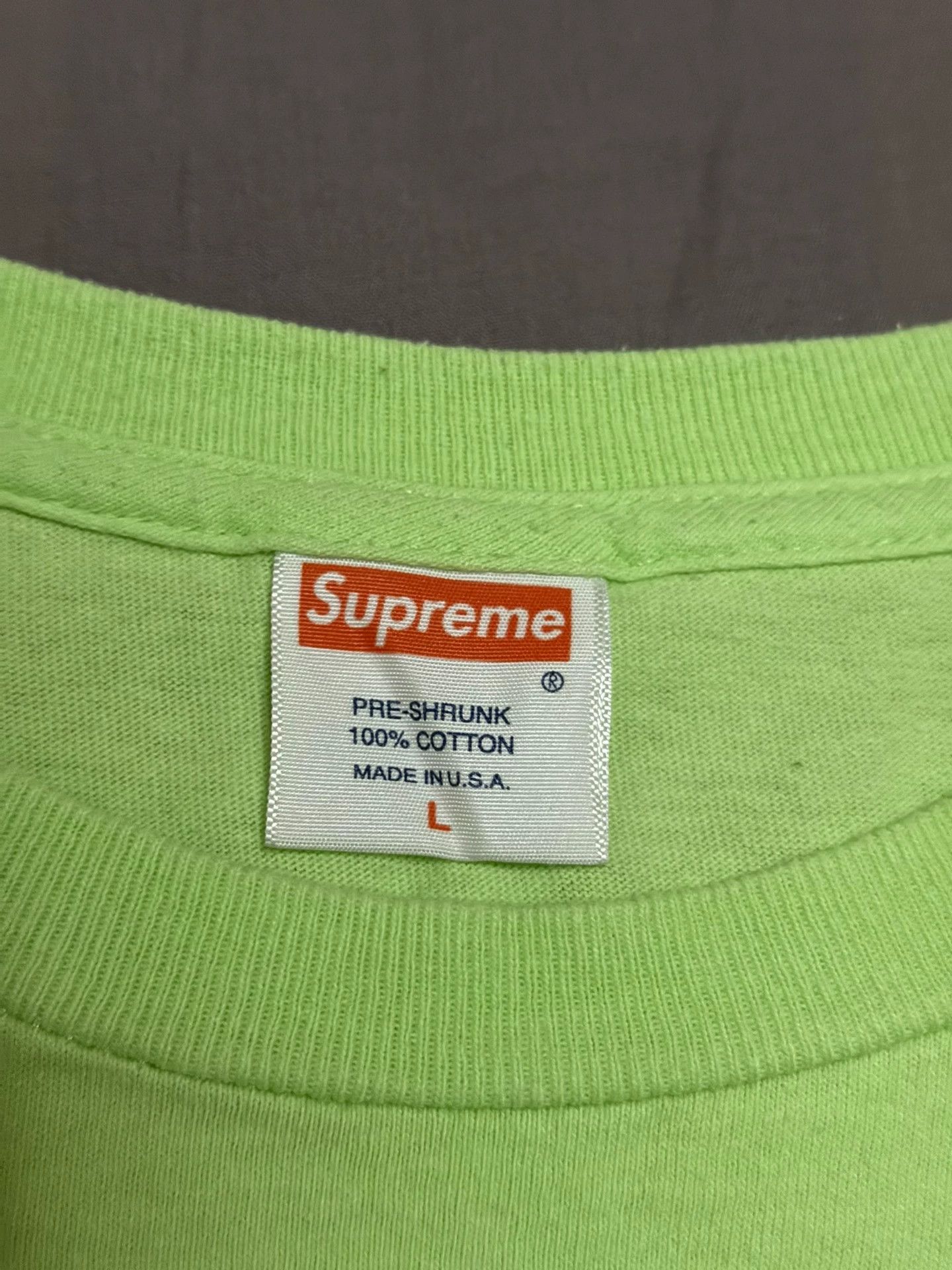 Supreme Supreme Box Logo Tee Matcha L SS Vintage Mint Size US L / EU 52-54 / 3 - 3 Thumbnail