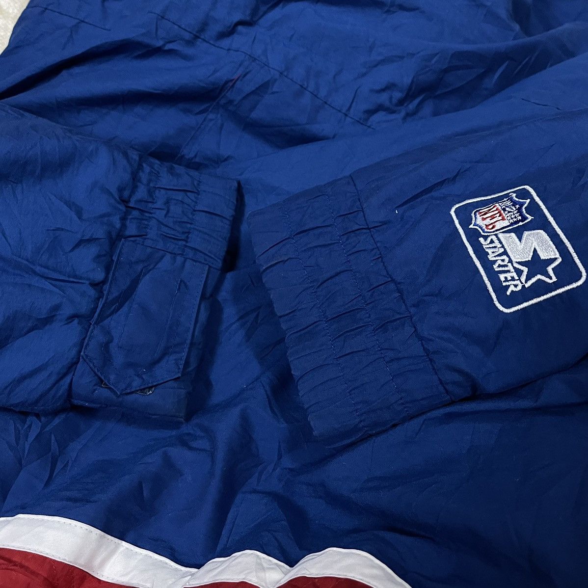 NFL Vintage New York Giants Starter Parka Jacket Size US XL / EU 56 / 4 - 5 Thumbnail