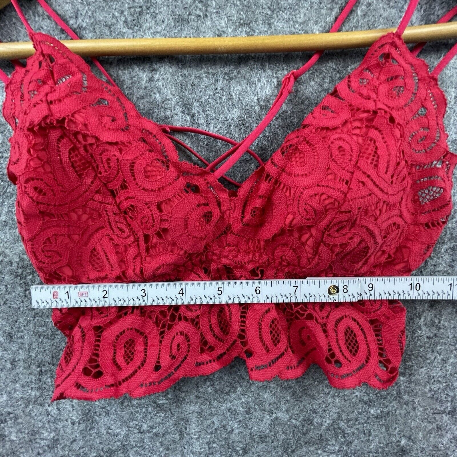 Victoria's Secret Victoria's Secret Camisole Womens XS Red Lace Bralette Crop Size XS / US 0-2 / IT 36-38 - 4 Thumbnail