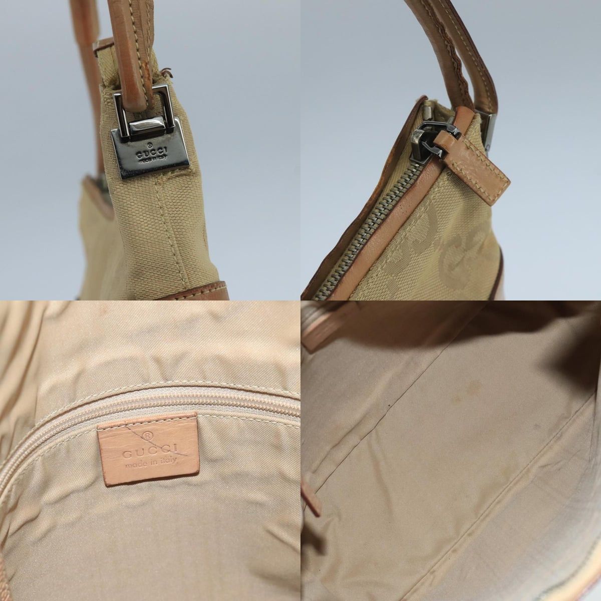 Gucci GUCCI GG Canvas Shoulder Bag Beige 001 001 Size ONE SIZE - 11 Thumbnail