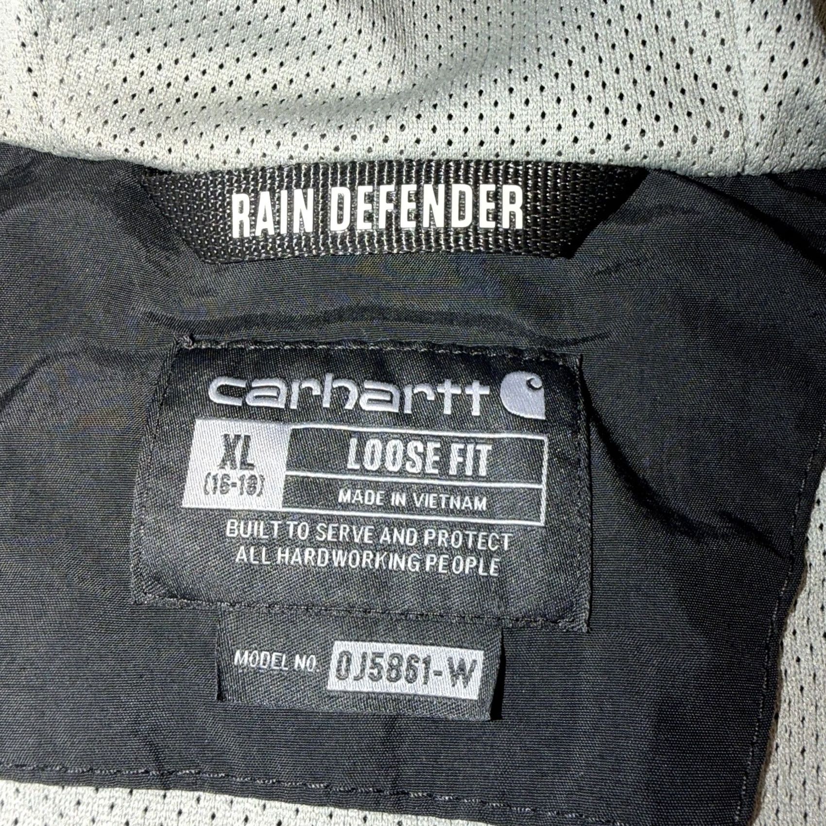 Carhartt Carhartt Jacket Womens XL Black Anorak Loose Fit Rain Defender NEW 0J5861-W Size XL / US 12-14 / IT 48-50 - 6 Thumbnail