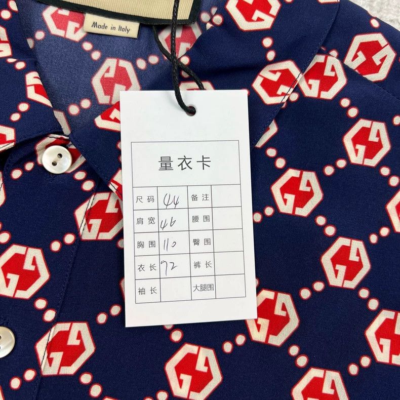 Gucci Gucci Borderless Overture Logo Full Print Silk Short Sleeve Size US S / EU 44-46 / 1 - 6 Thumbnail