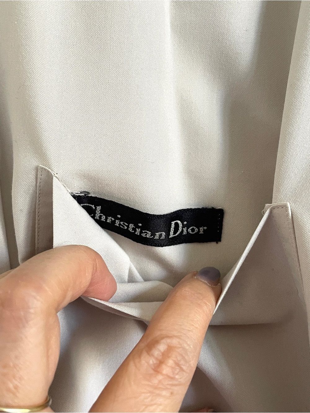 Christian Dior Monsieur Vintage Christian Dior Monsieur Gray Dress Shirt 🇫🇷 Size US L / EU 52-54 / 3 - 7 Thumbnail