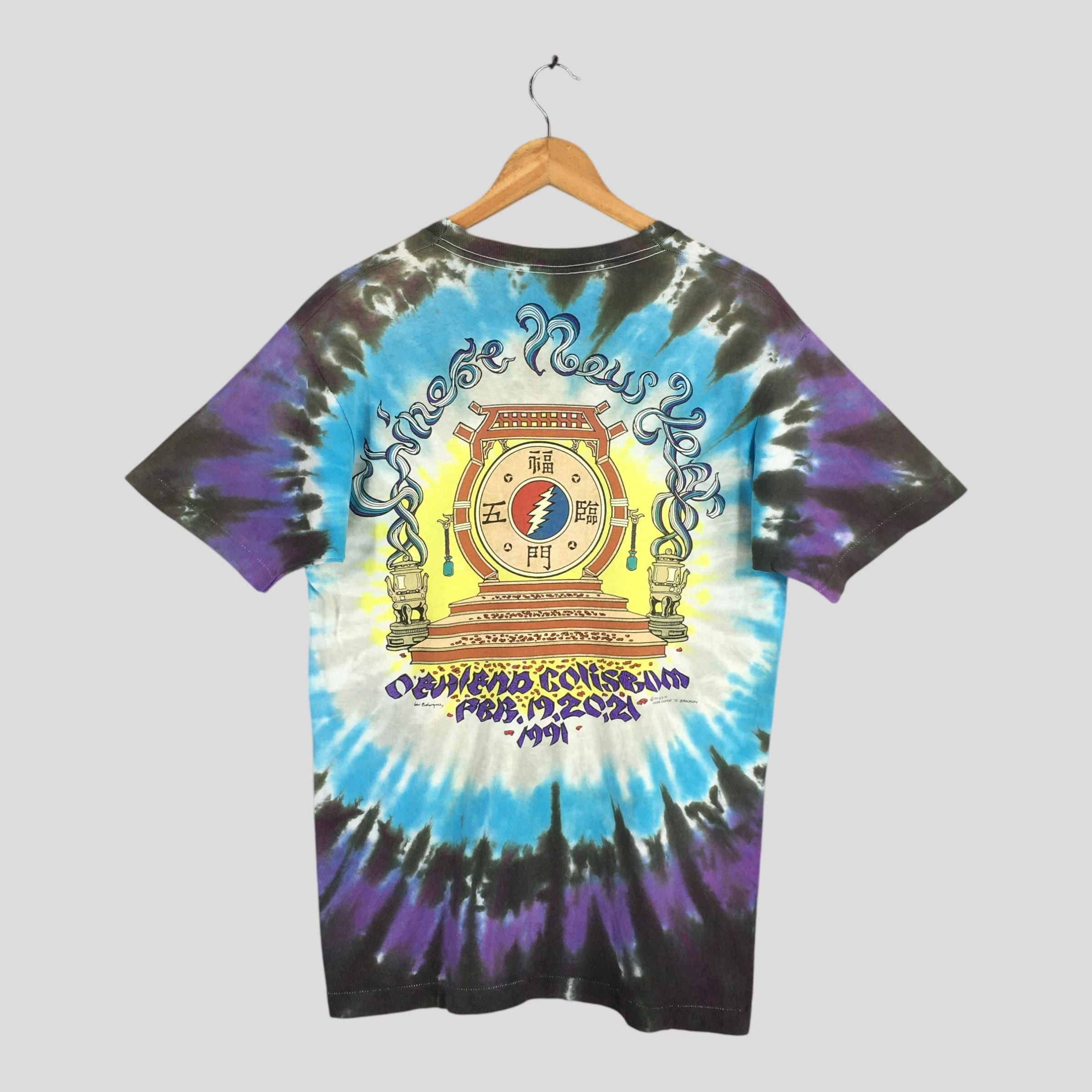 Band Tees Vintage 1991 Grateful Dead Rock Concert Tie Dye Tshirt Large Size US L / EU 52-54 / 3 - 5 Thumbnail