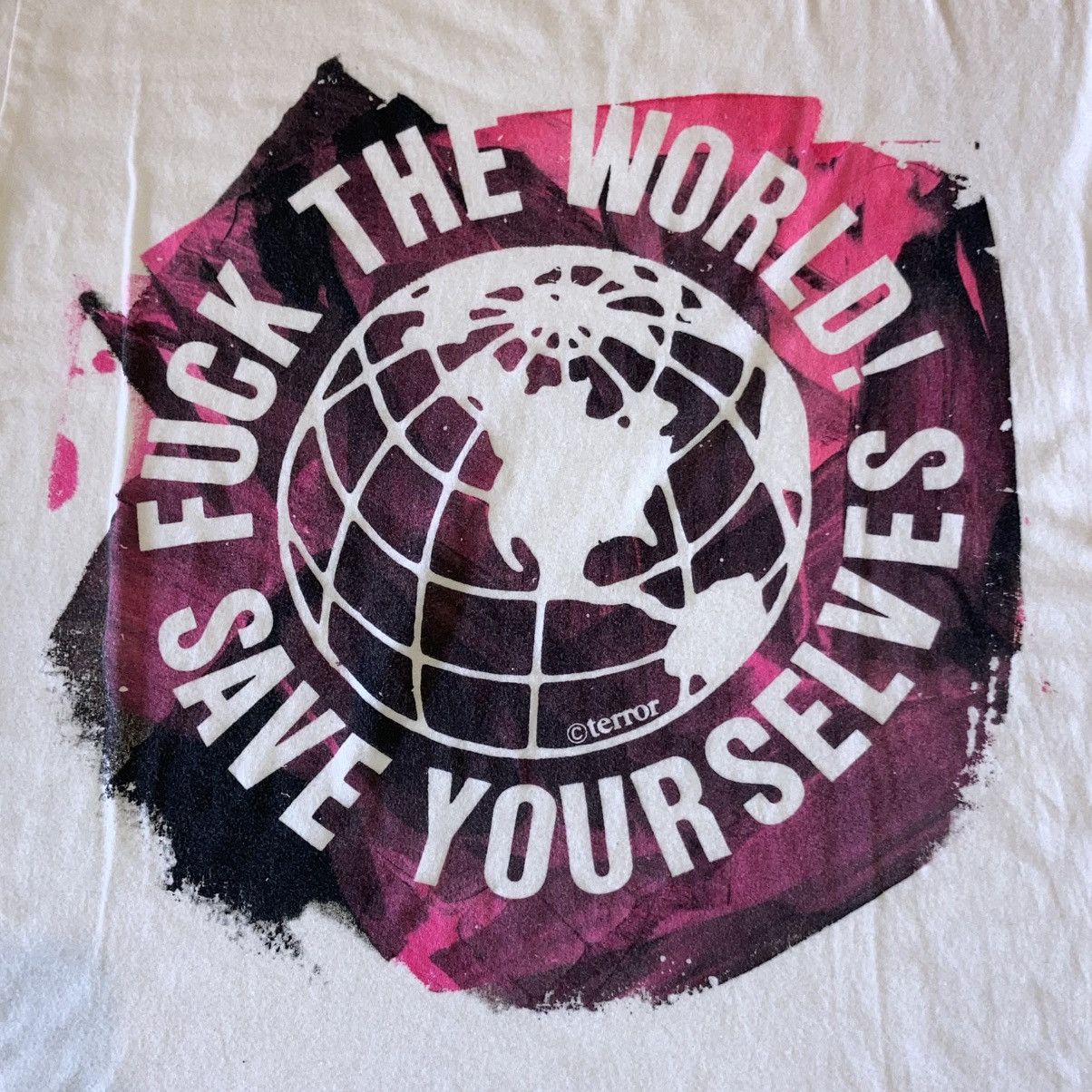 Other Don Rock Terror F*ck the World Save Yourself tee Size US L / EU 52-54 / 3 - 2 Thumbnail