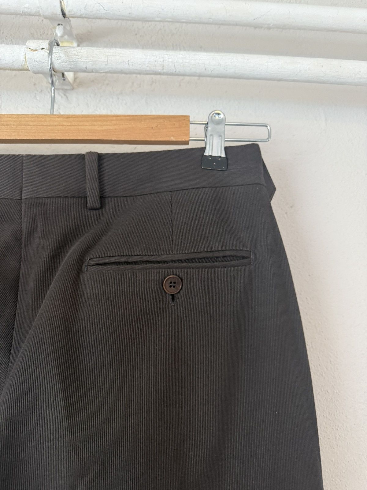 Hermes Brown Cotton-Cashmere Trousers Size US 32 / EU 48 - 8 Thumbnail