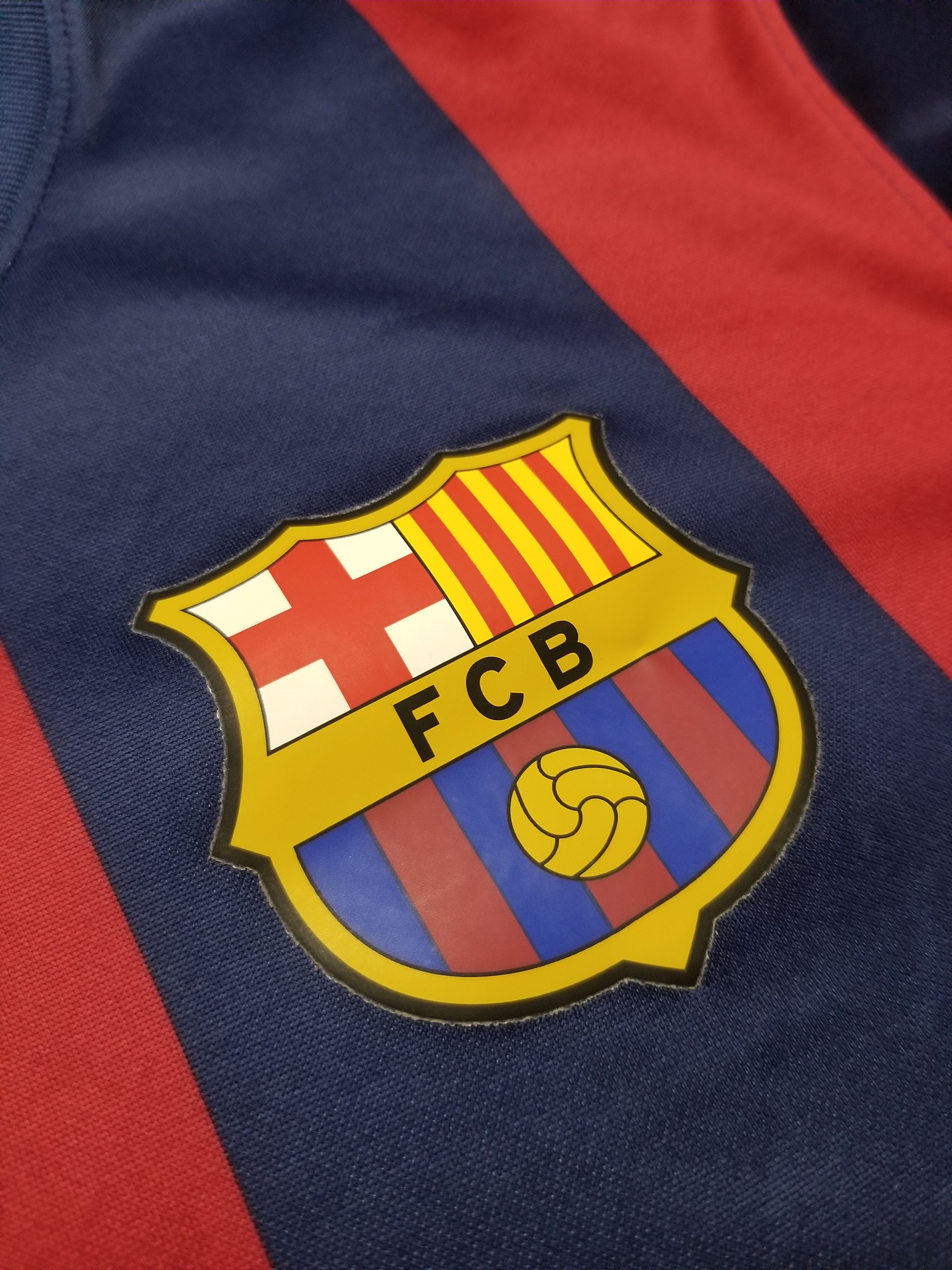 Nike BARCELONA 2014 2015 HOME FOOTBALL JERSEY 610596-422 Size US S / EU 44-46 / 1 - 3 Thumbnail