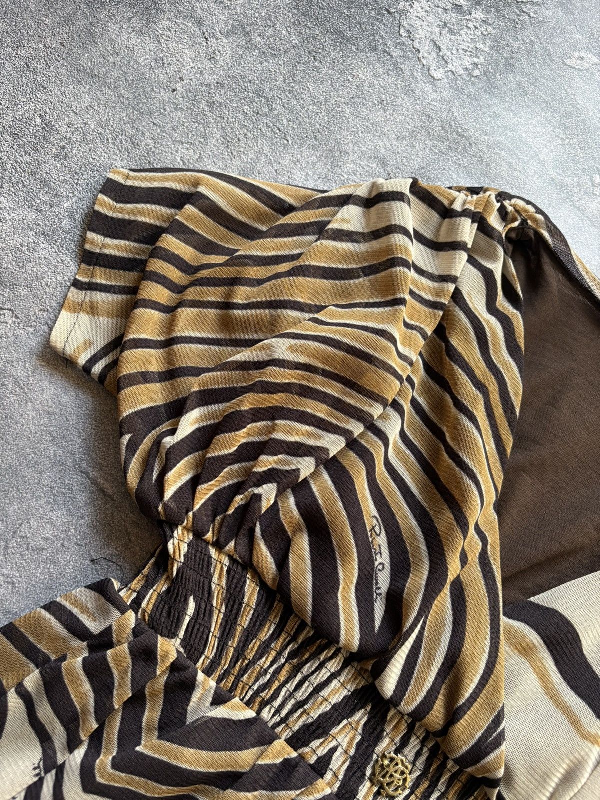 Roberto Cavalli Vintage Roberto Cavalli Printed Logo Luxury Dress Size L Size L / US 10 / IT 46 - 6 Thumbnail