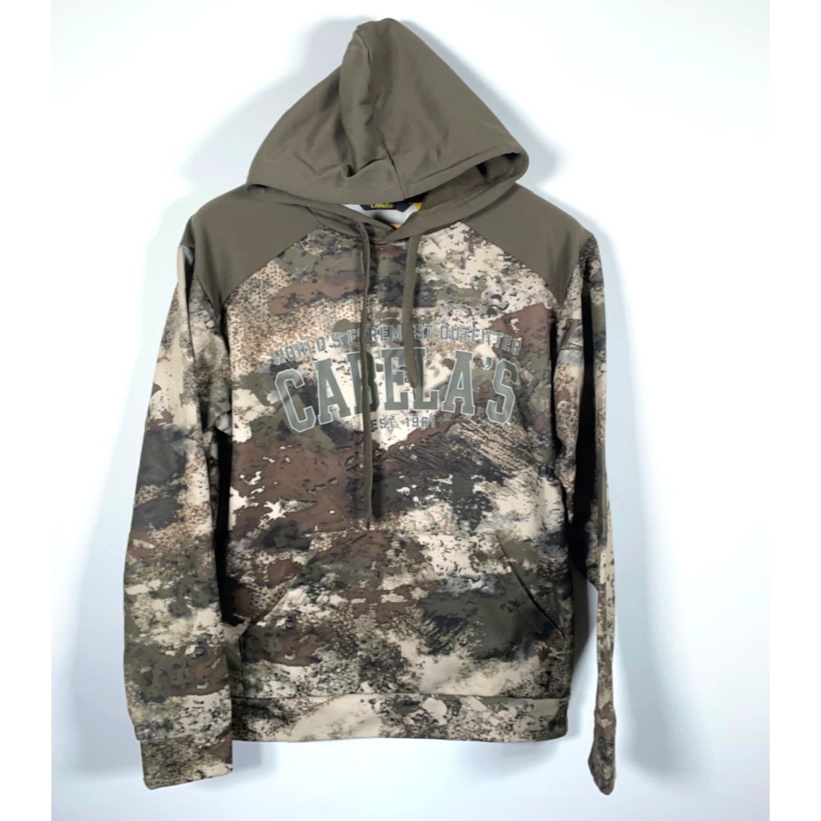 Vintage Cabela's Camouflage Hoodie Men's Small Brown Pullover Sweatshirt Polyester Size US S / EU 44-46 / 1 - 2 Thumbnail