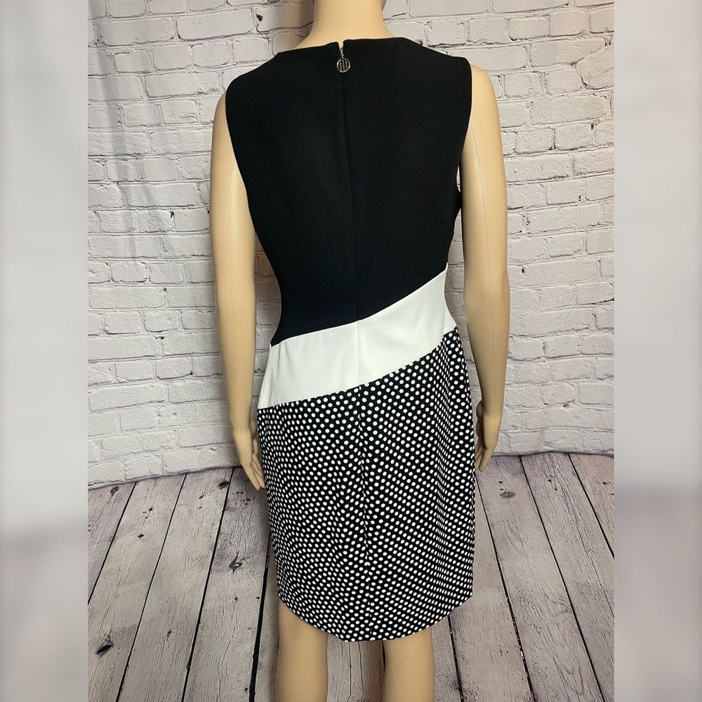 Tommy Hilfiger NWT New $129 Tommy Hilfiger Sleeveless Black White Dress Si Size M / US 6-8 / IT 42-44 - 4 Thumbnail
