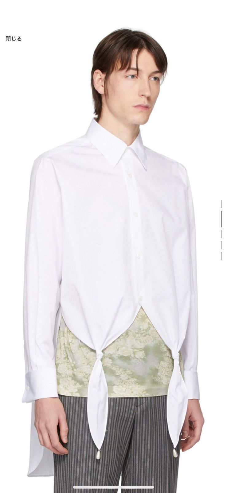Loewe Loewe white knot pearl shirt Size US S / EU 44-46 / 1 - 2 Thumbnail