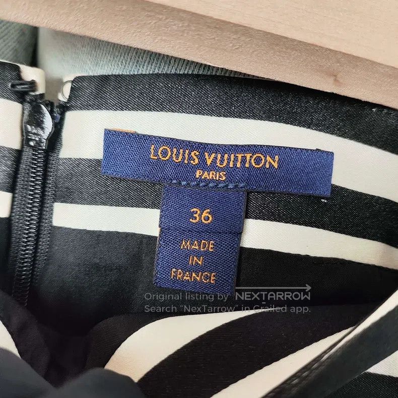 Louis Vuitton Louis Vuitton Black and white striped skirt Size 35" - 3 Thumbnail