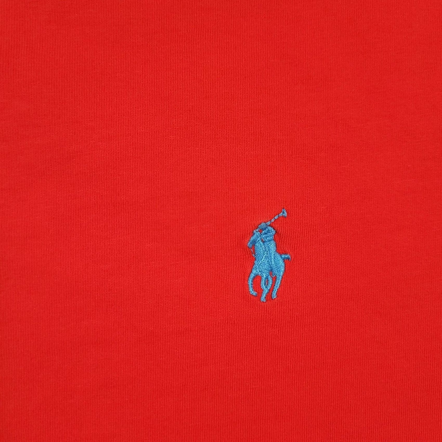 Polo Ralph Lauren Polo Ralph Lauren Shirt Mens Large Red V Neck Cotton T-Shirt Tee Pony Embroidered Blue Pocket? Size US L / EU 52-54 / 3 - 4 Thumbnail