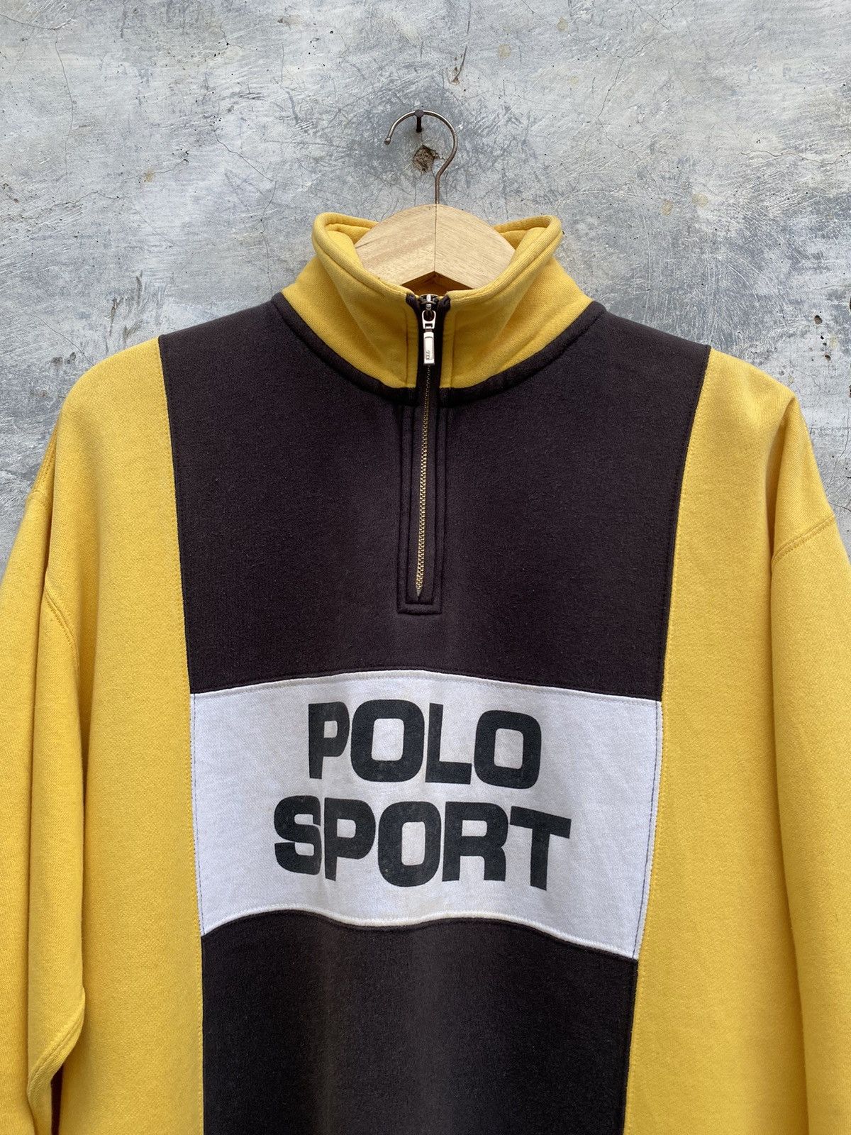 Ralph Lauren 90s OG Polo Sport Big Logo Rugby Shirt Size US M / EU 48-50 / 2 - 2 Thumbnail