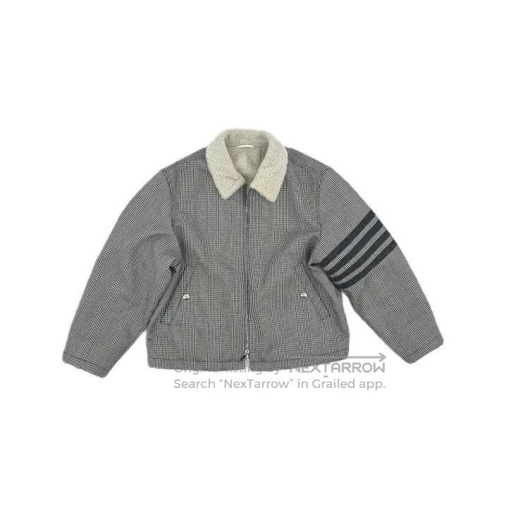Thom Browne Thom Browne Wool Flight Jacket in Black and White. Size US S / EU 44-46 / 1 - 2 Thumbnail