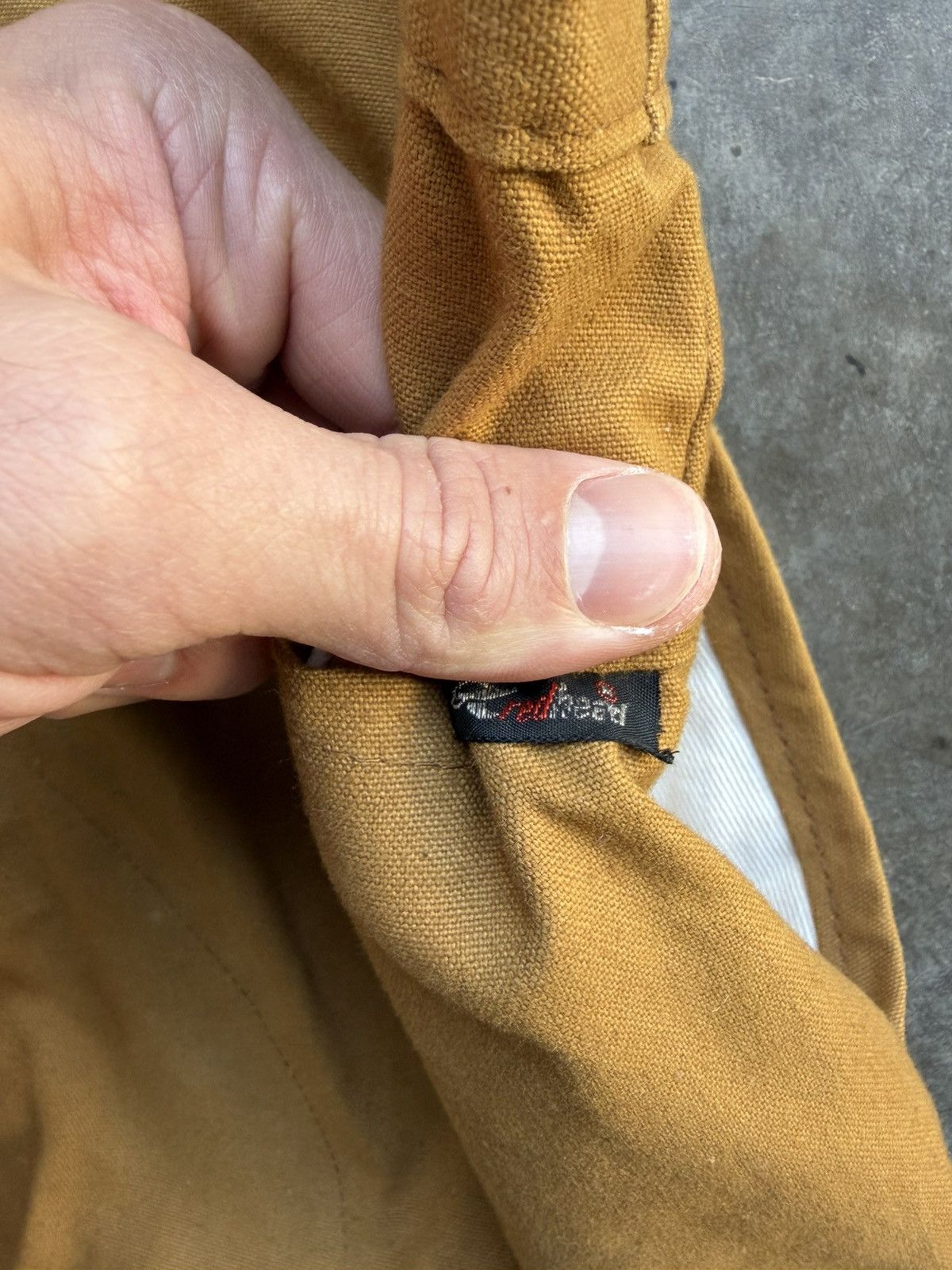 Redhead Vintage RedHead Pebbled Leather Hunting Canvas Pants Size US 32 / EU 48 - 6 Thumbnail