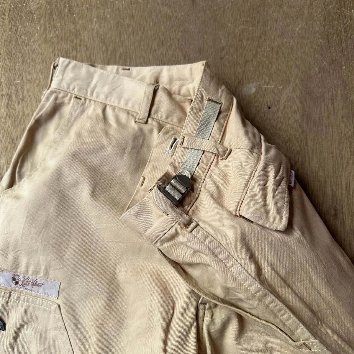 Karl Helmut W29 L31🔥VINTAGE KARL HELMUT PATCH WORKWEAR BAGGY MADE JAPAN Size US 29 - 10 Thumbnail