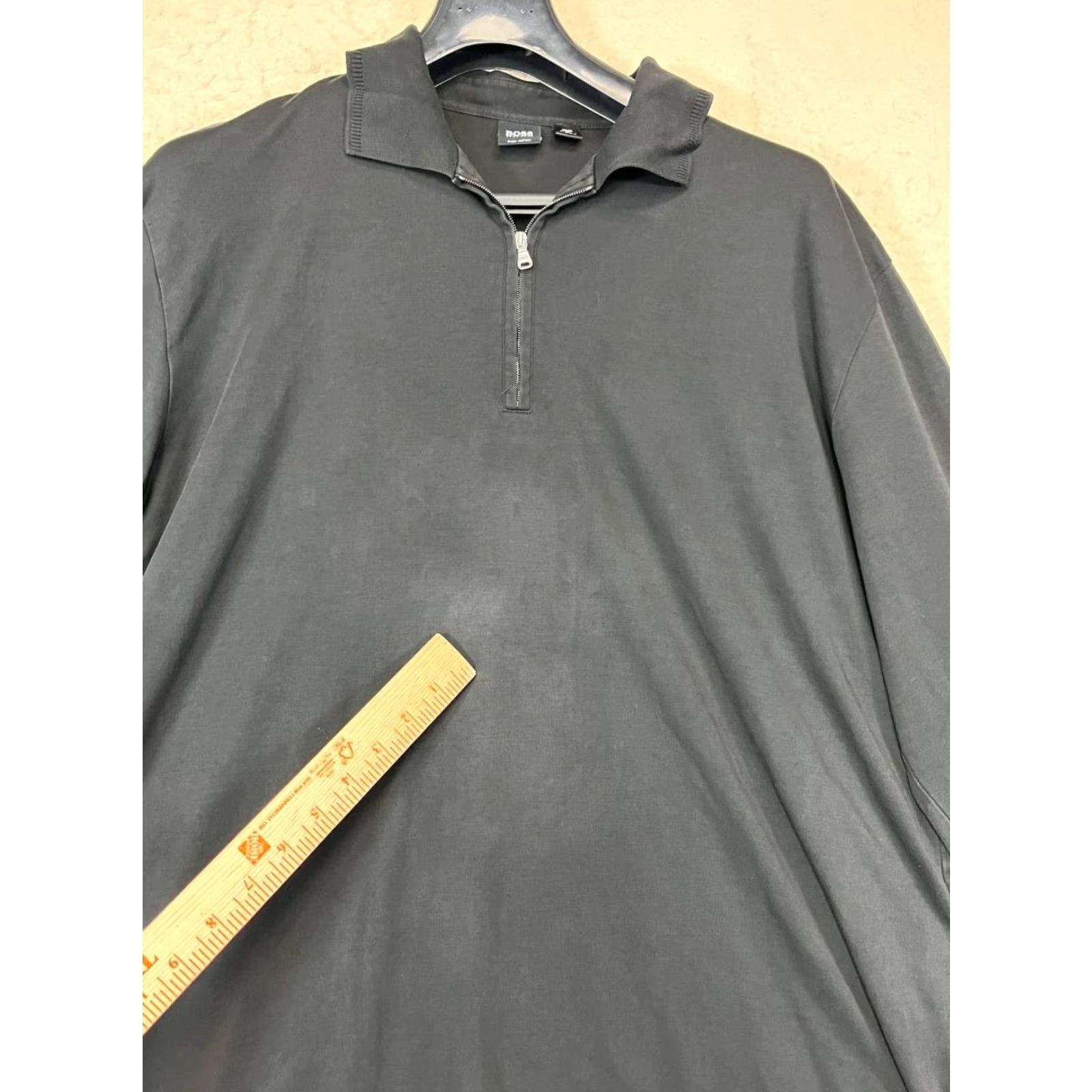Hugo Boss Hugo Boss Sweatshirt Mens 2XL Black 1/4 Zip Long Sleeve Logo Embroidered Size US XXL / EU 58 / 5 - 6 Thumbnail