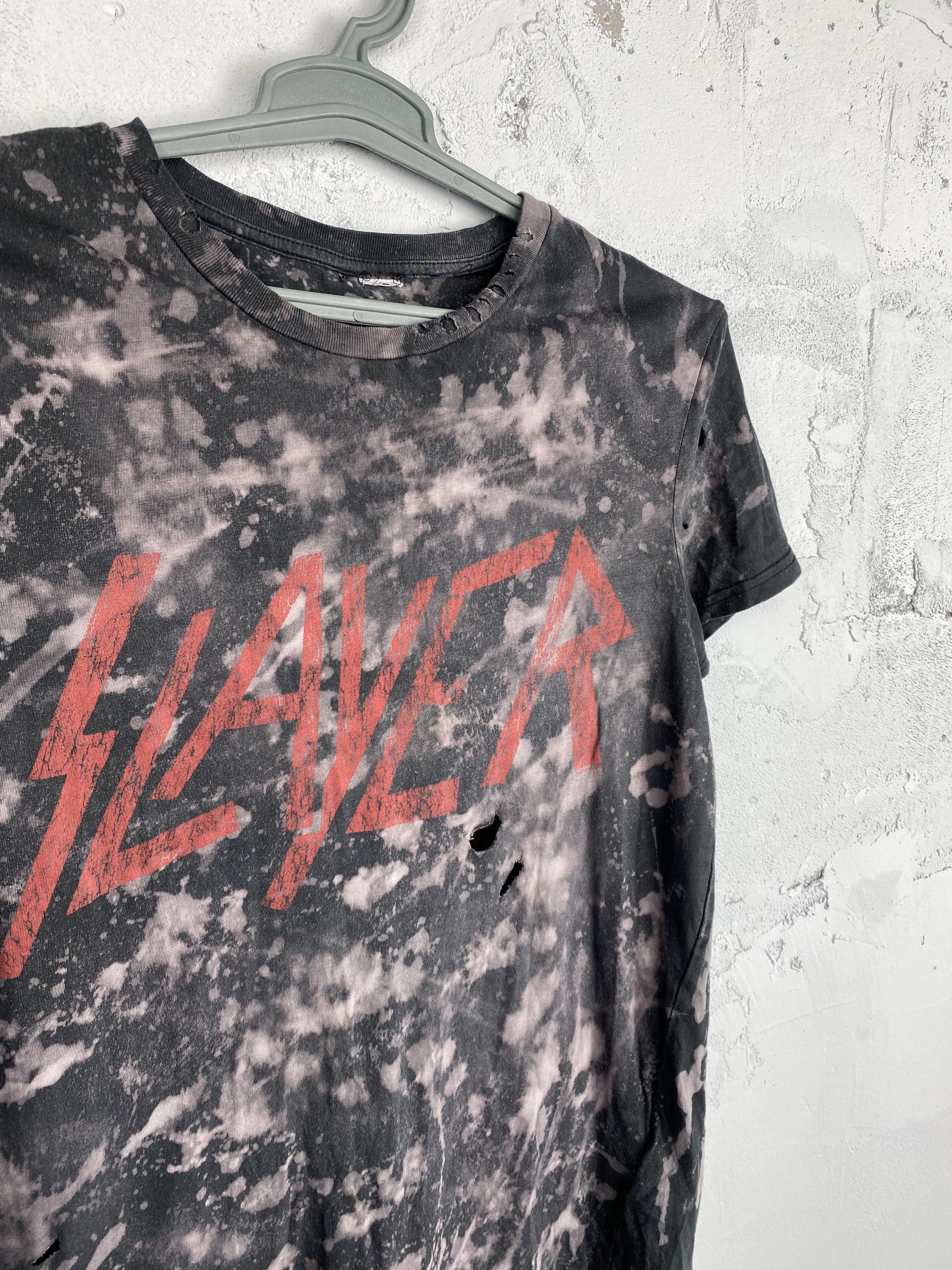 Band Tees × Slayer × Vintage Vintage Acid Faded Distressed Slayer t shirt Opium Size US M / EU 48-50 / 2 - 2 Thumbnail