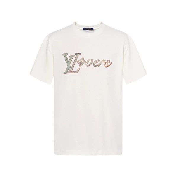 【遊び心溢れるビーズ】LOUISVUITTON★Bead-Embroidered Tシャツ 遊び心溢れるビーズ】LOUISVUITTON☆Bead-Embroidered Tシャツ