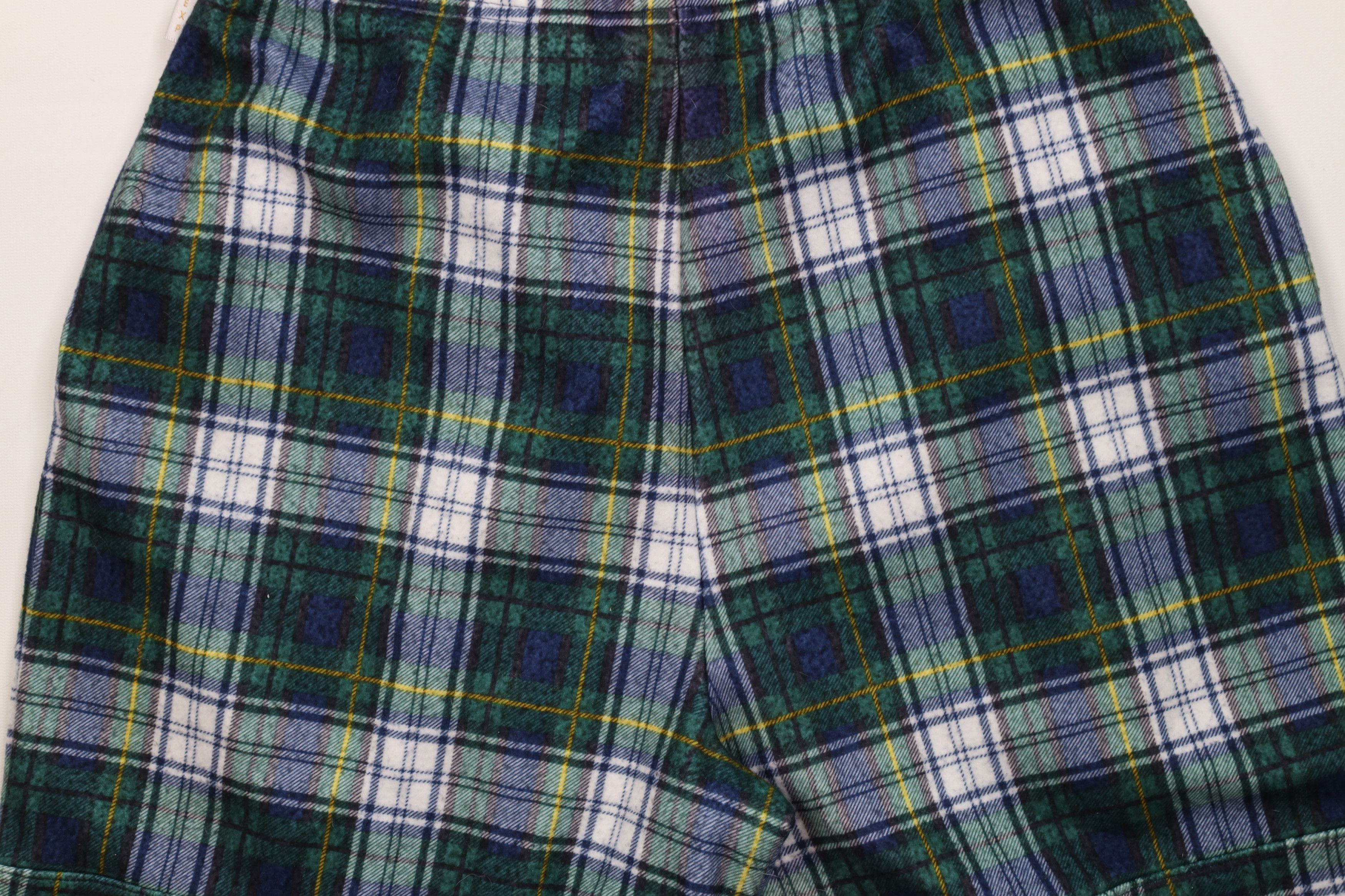 Express Vintage 90s Express Fleece Flannel Shorts Plaid Polyester Size 30" / US 8 / IT 44 - 11 Thumbnail